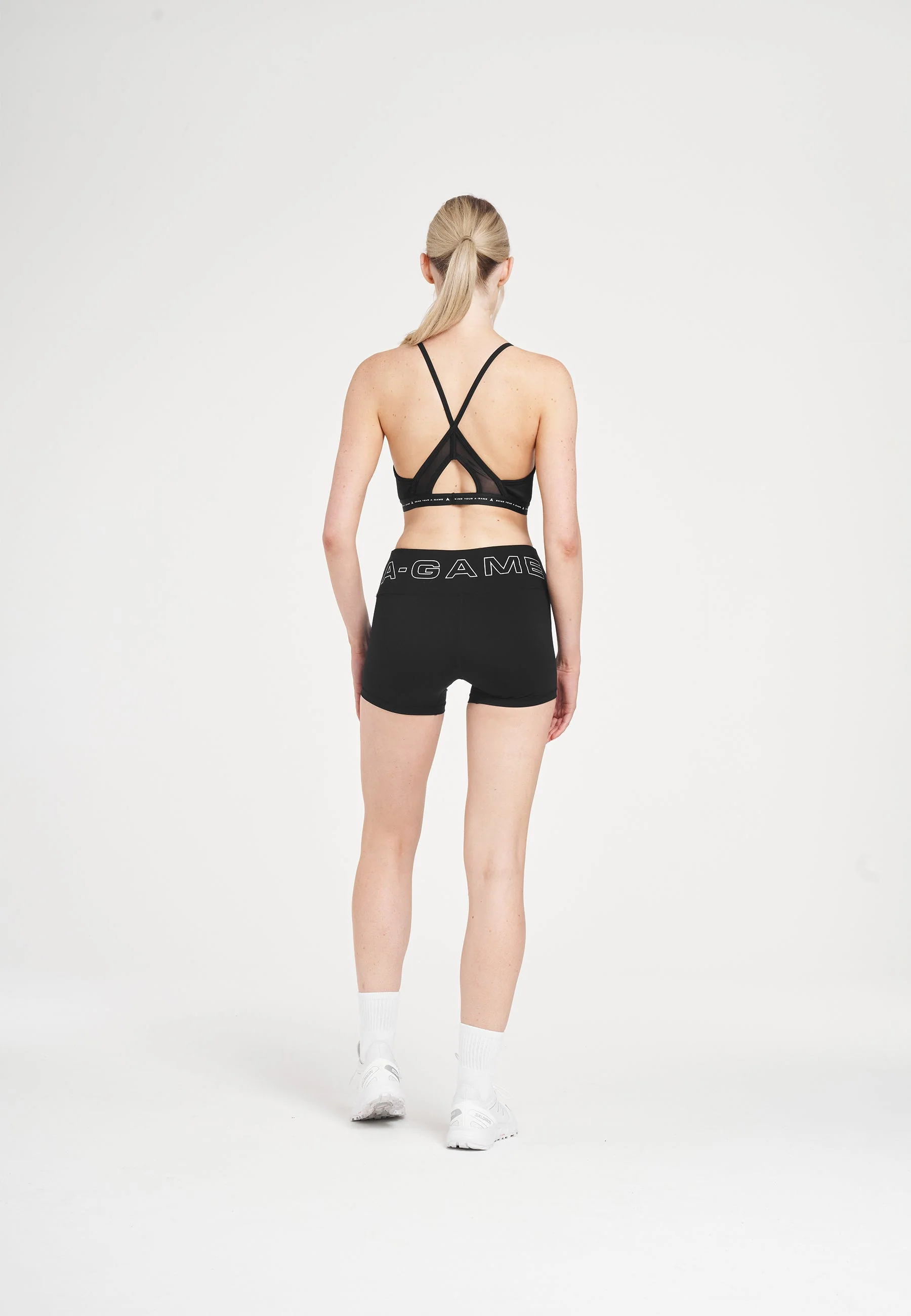 Women's Adjustable Yoga Sports Bra - Black - Image 4