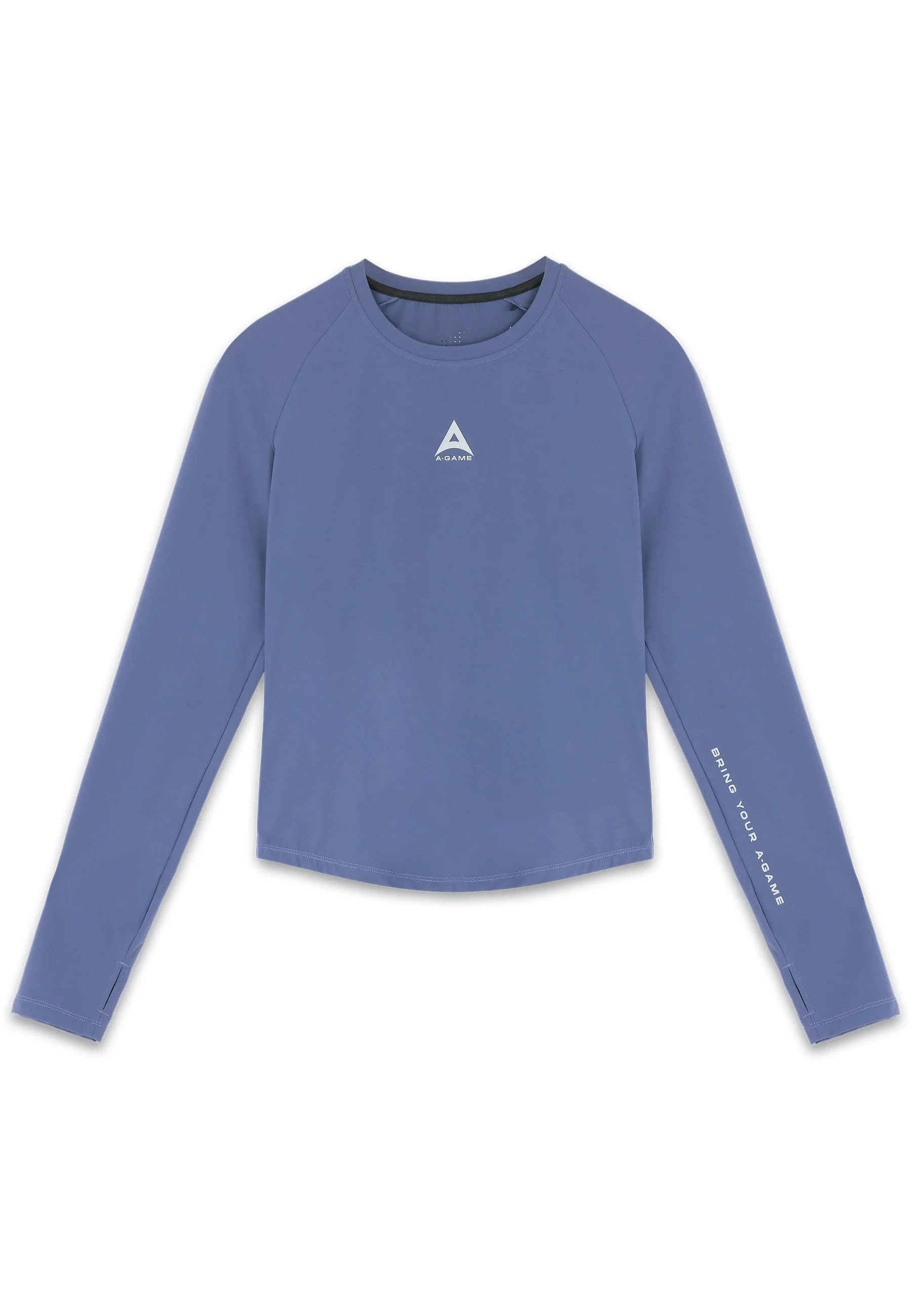 Women's Fitted Long Sleeve Training Top - Blue - Image 4