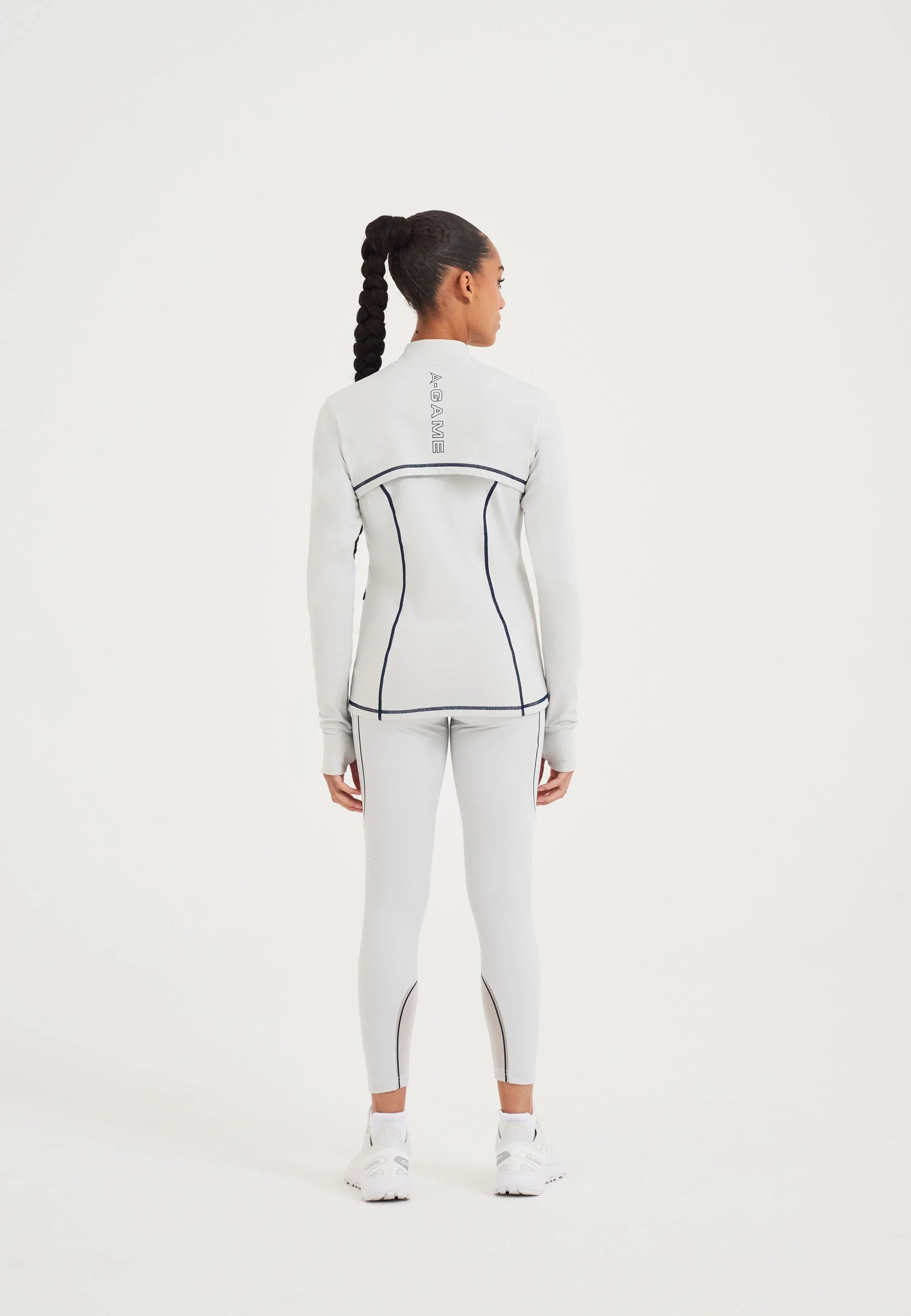 Women's Fitted Thermal Fleece - Grey - Image 5