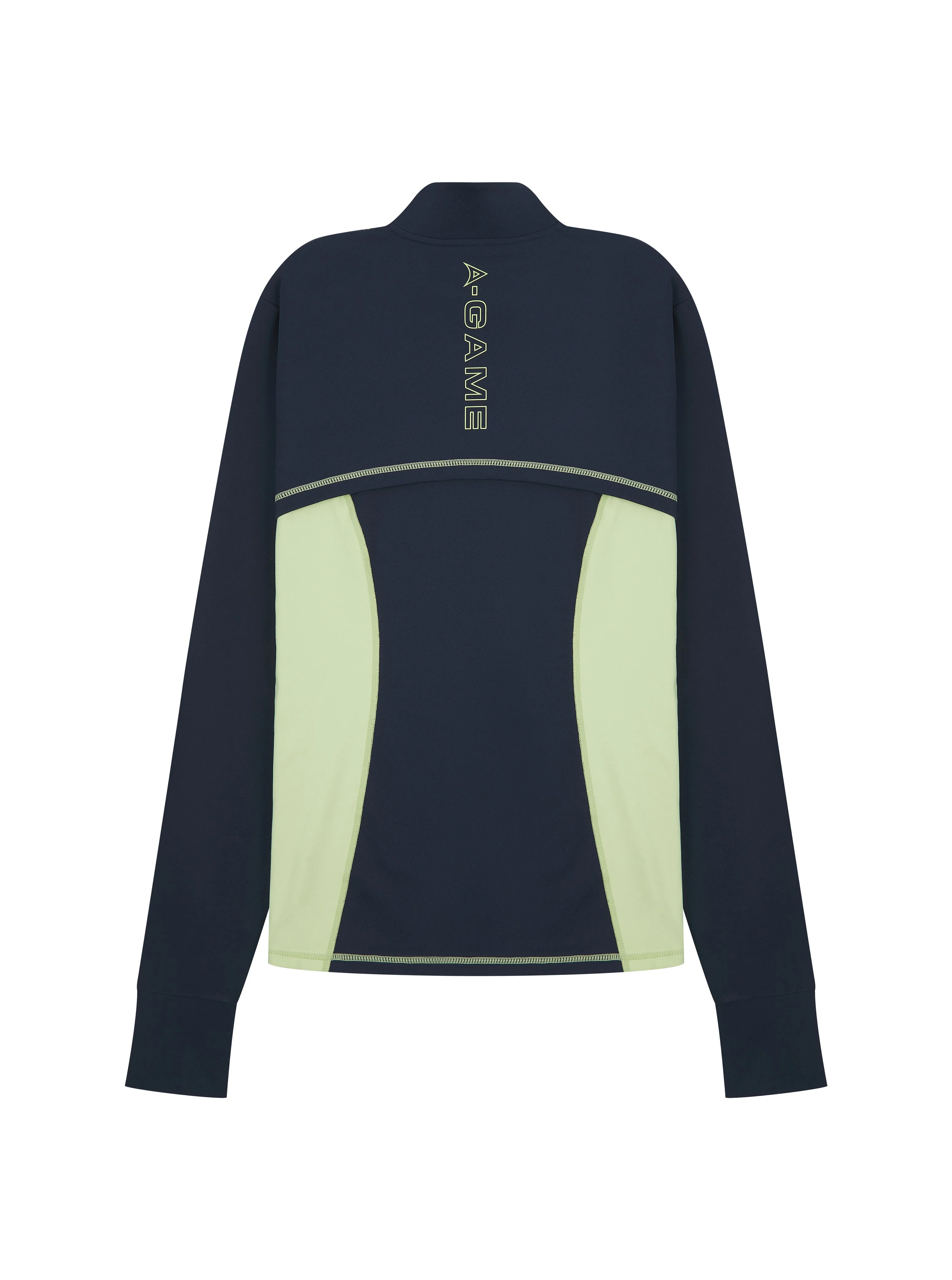 Women's Fitted Thermal Fleece - Navy/Lime - Image 5