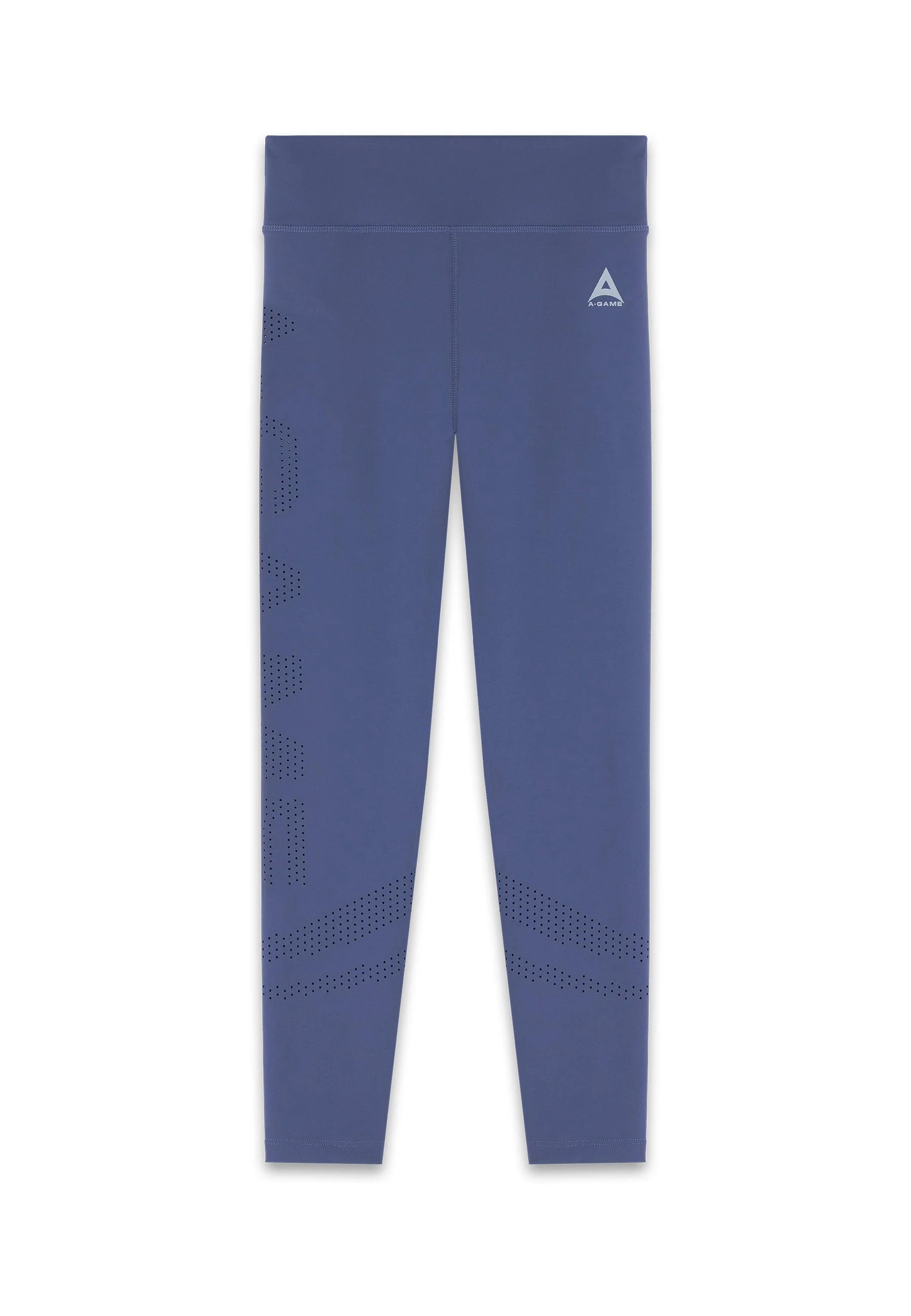 Women's High Waisted Training Leggings - Blue - Image 4