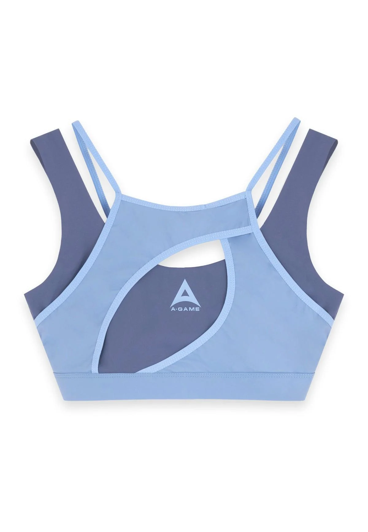 Women's Layered Sports Bra - Crown Blue/Open Air - Image 5