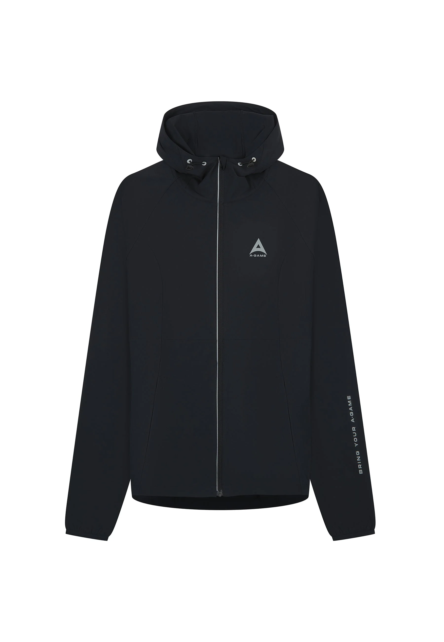 Women's Lightweight Running Jacket - Black/Silver - Image 6