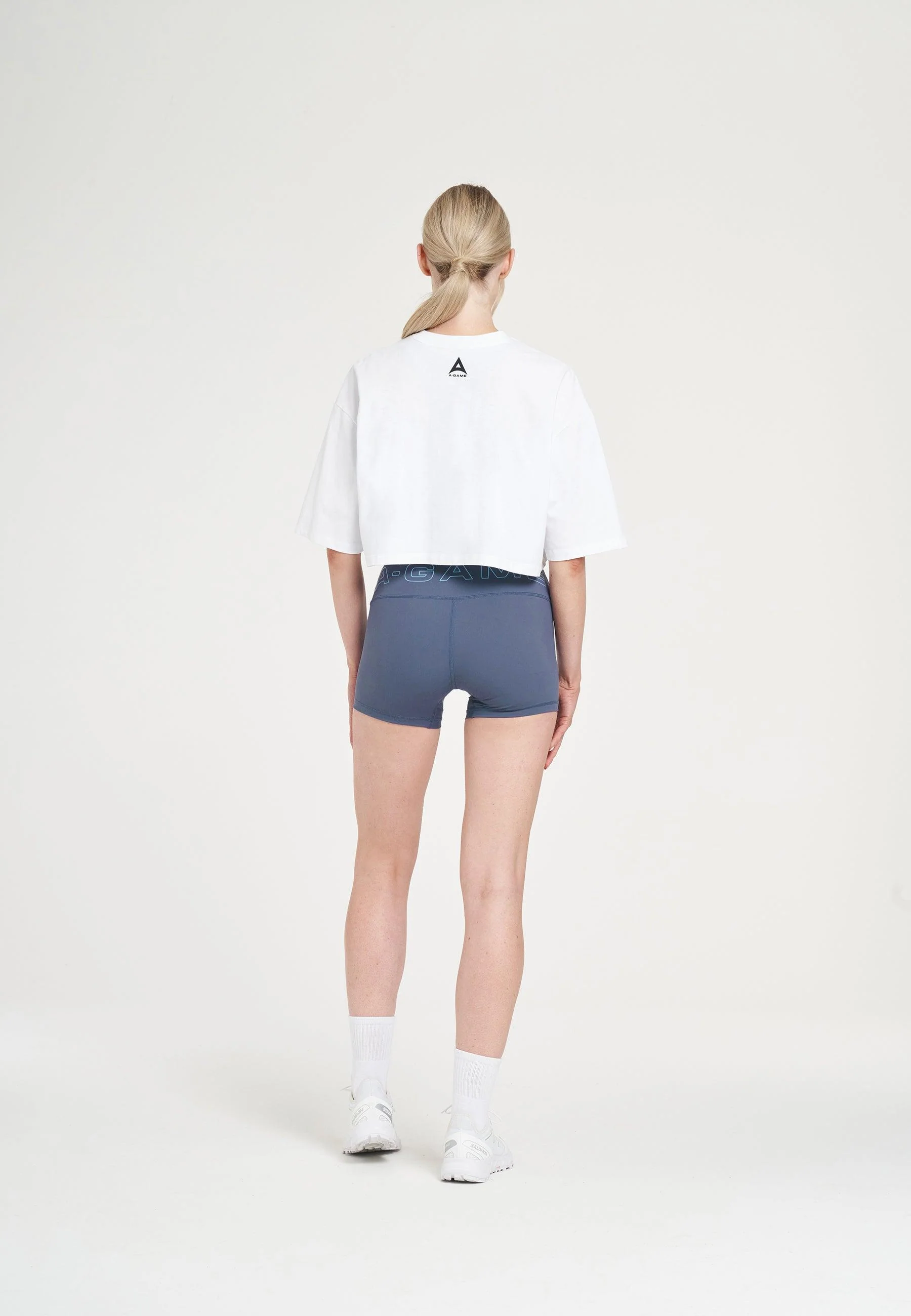 Women's Mini Training Shorts - Blue - Image 3