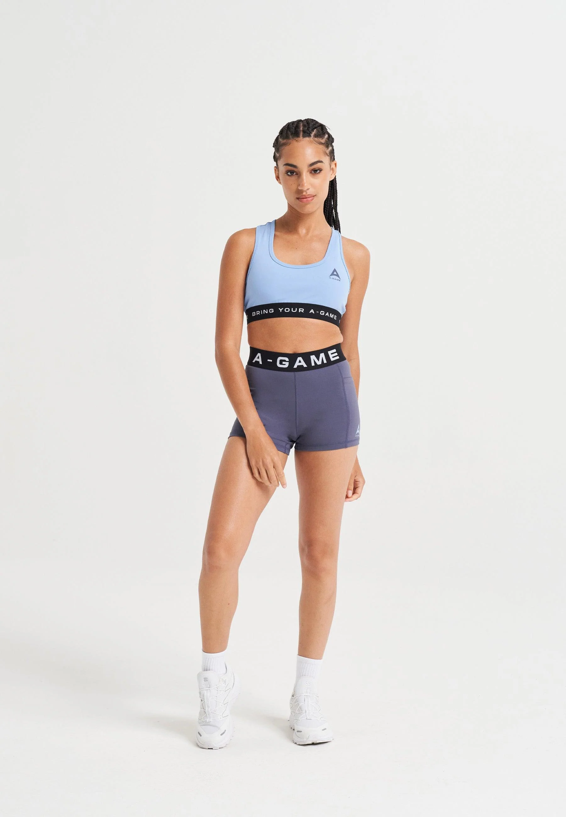 Women's Core Training Bra - Blue - Image 3