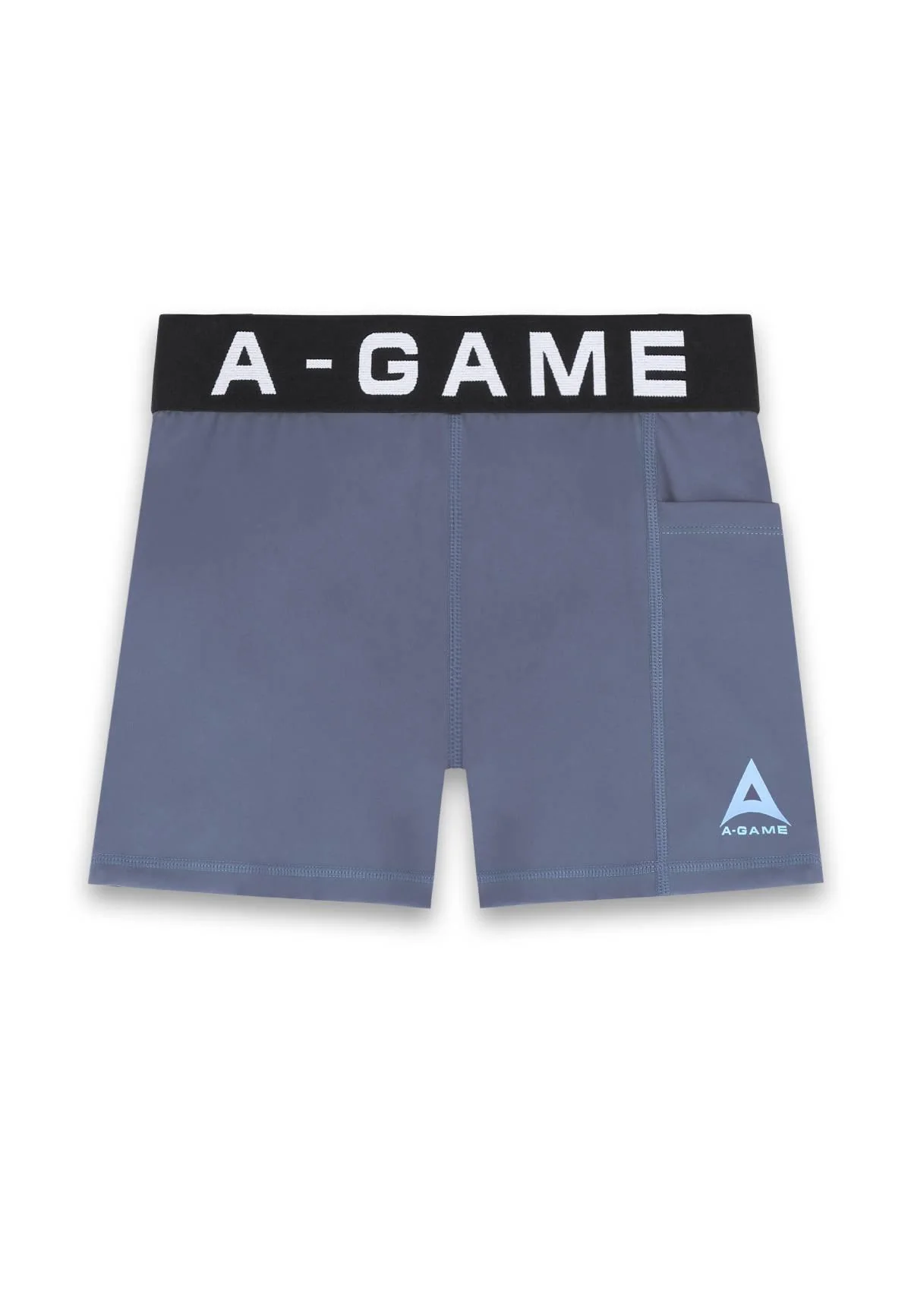 Women's Cropped Training Shorts - Blue - Image 4