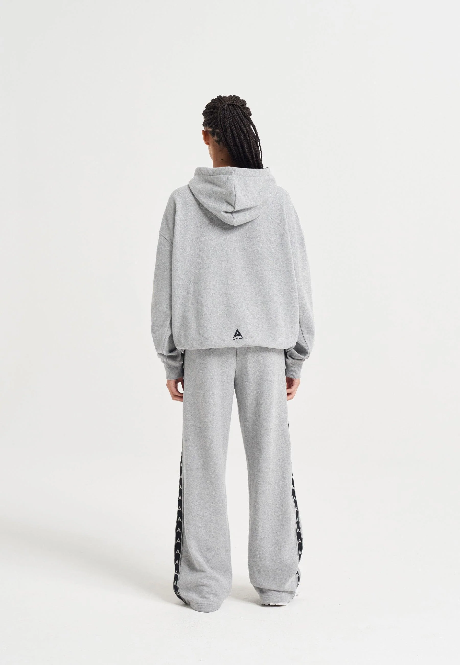 Women's Graphic Hoodie - Grey Marl - Image 4
