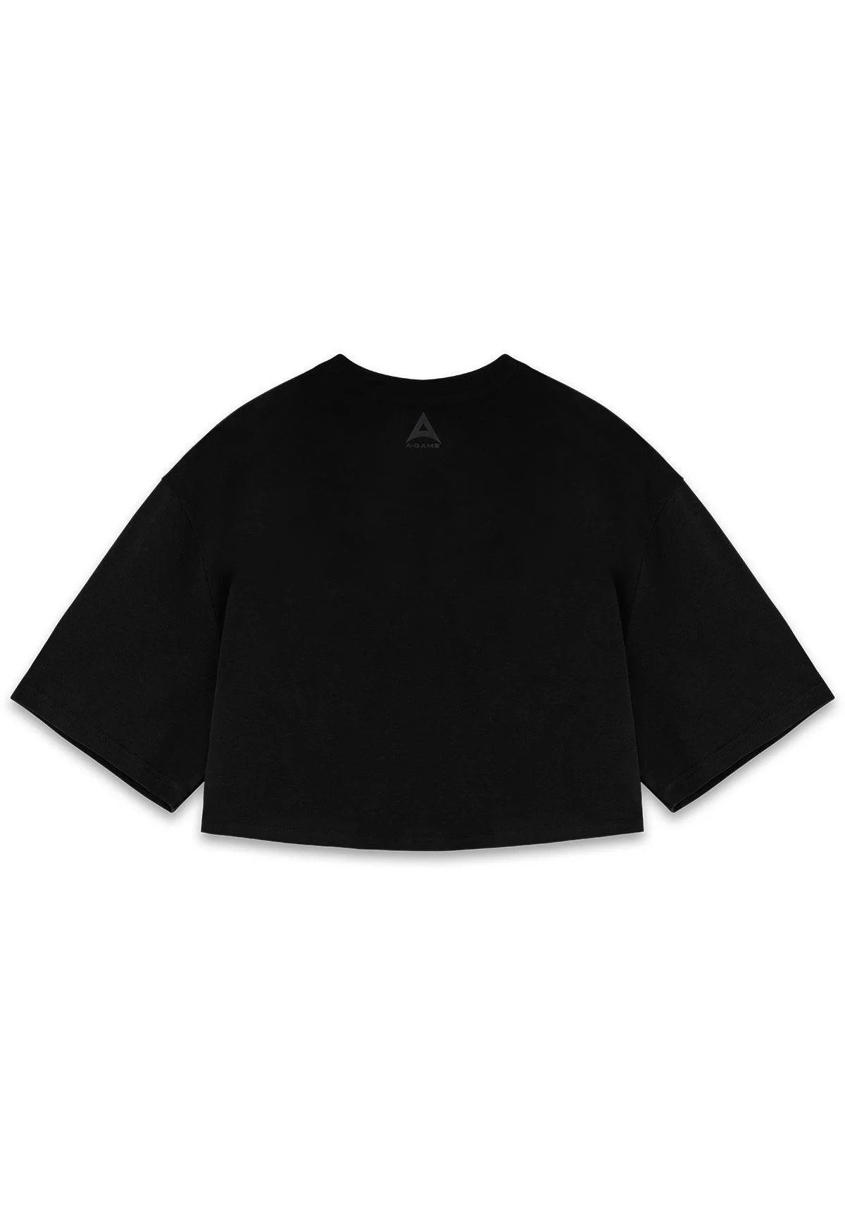 Women's Relaxed Cropped T-Shirt - Black - Image 5