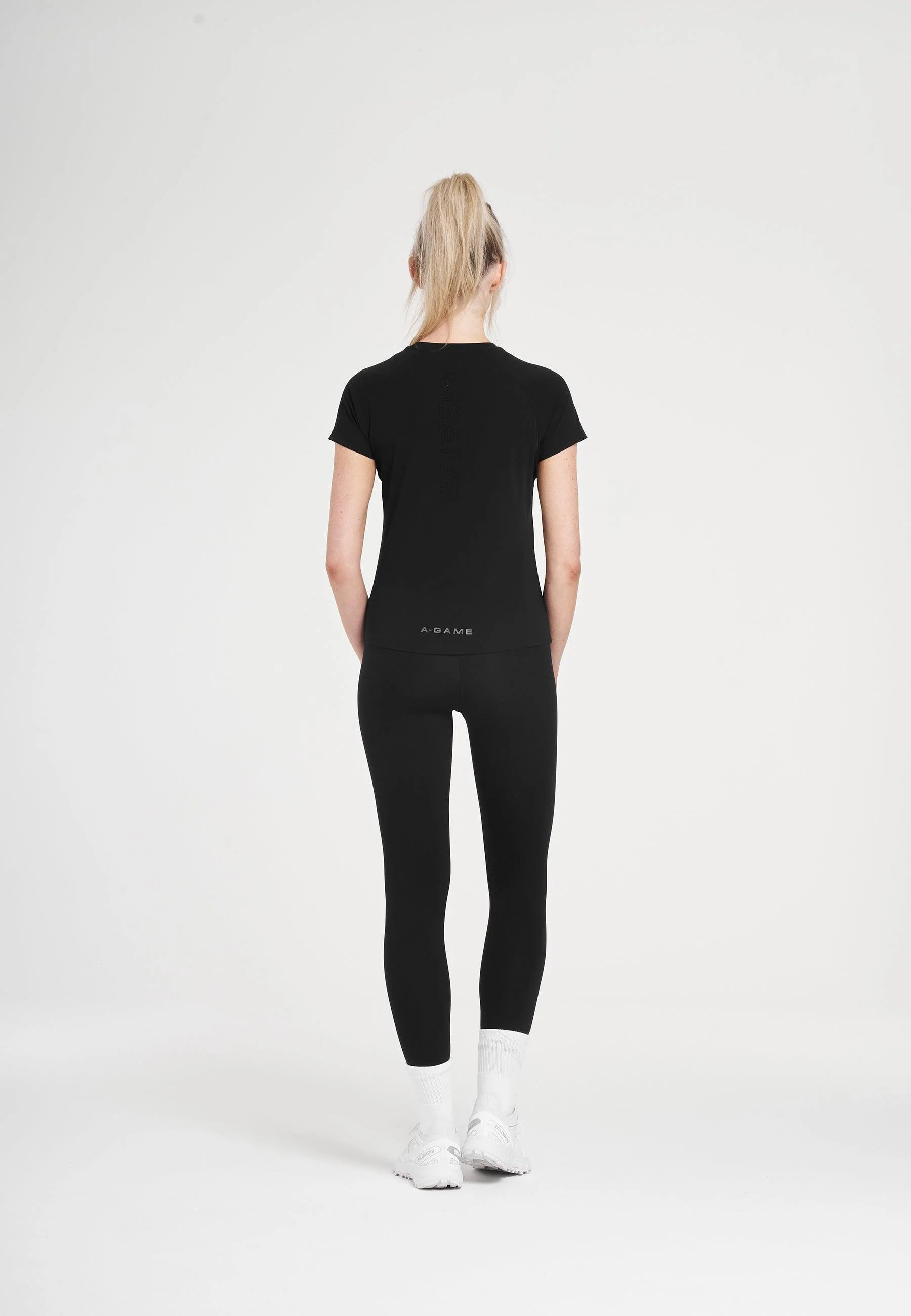 Women's Short Sleeve Training T-Shirt - Black - Image 4