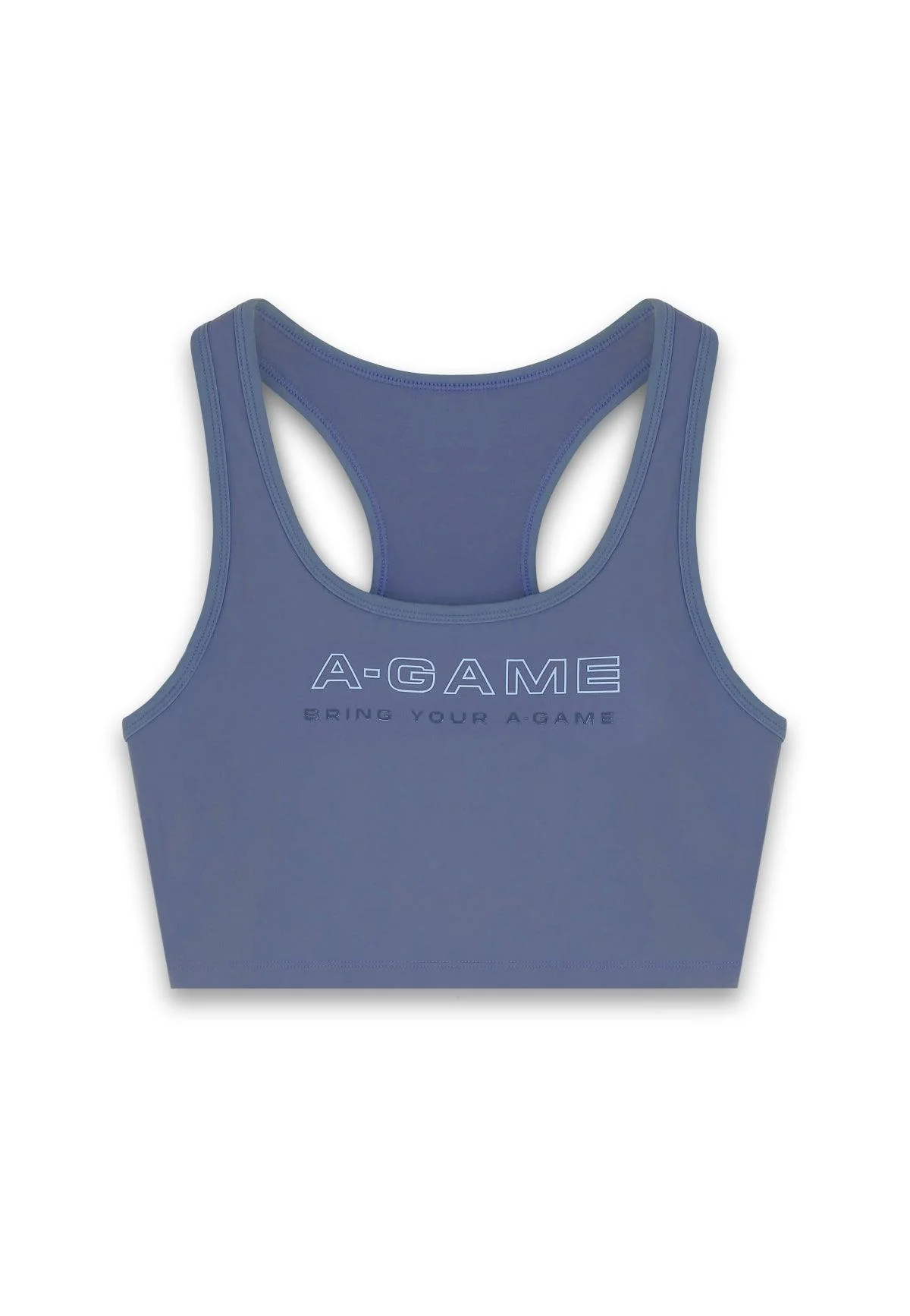 Women's Square Neck Sports Bra - Blue - Image 4