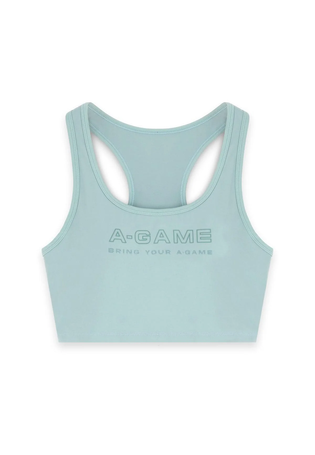 Women's Square Neck Sports Bra - Sage Green - Image 5