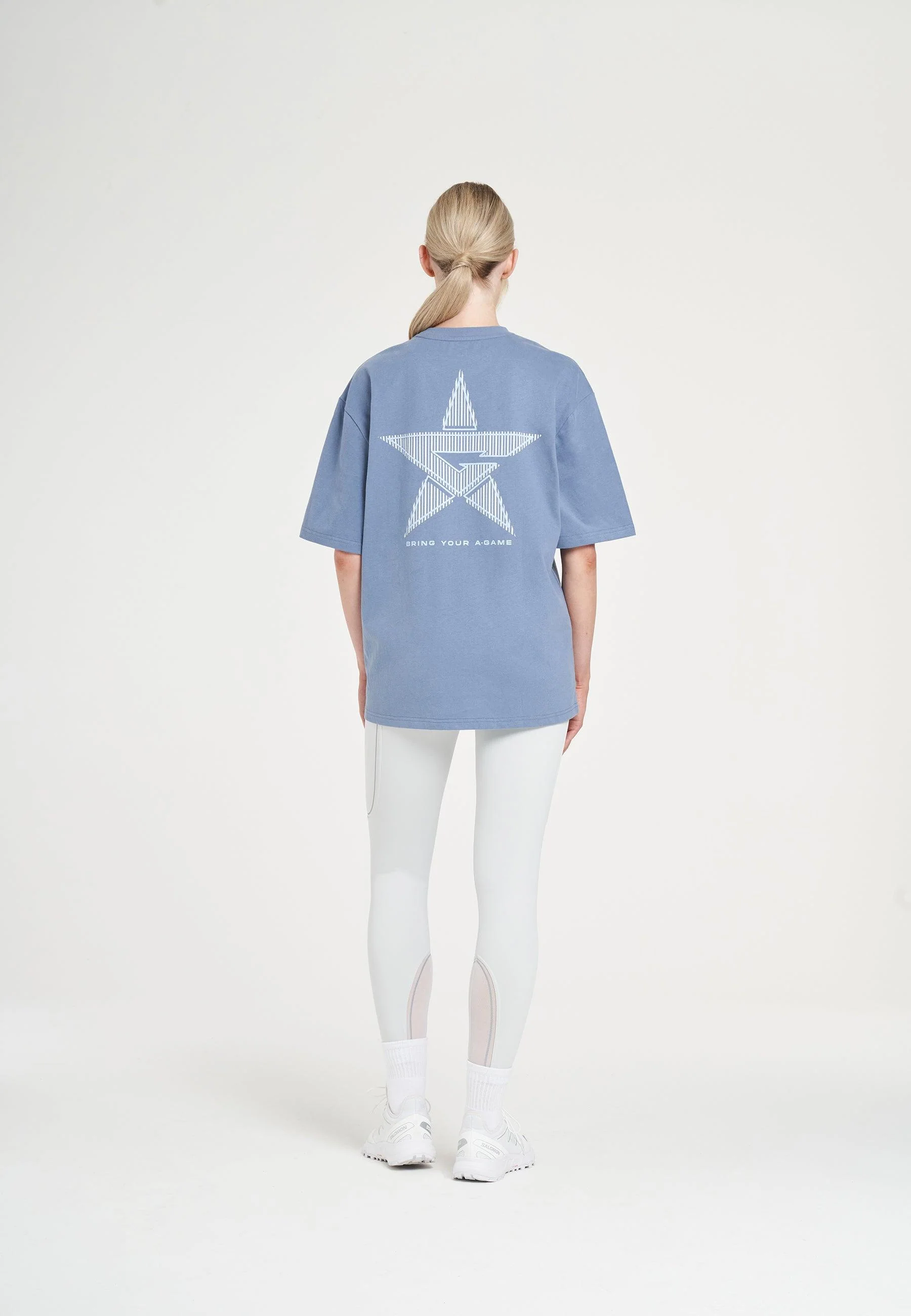 Women's Graphic Relaxed T-Shirt - Elemental Blue - Image 4