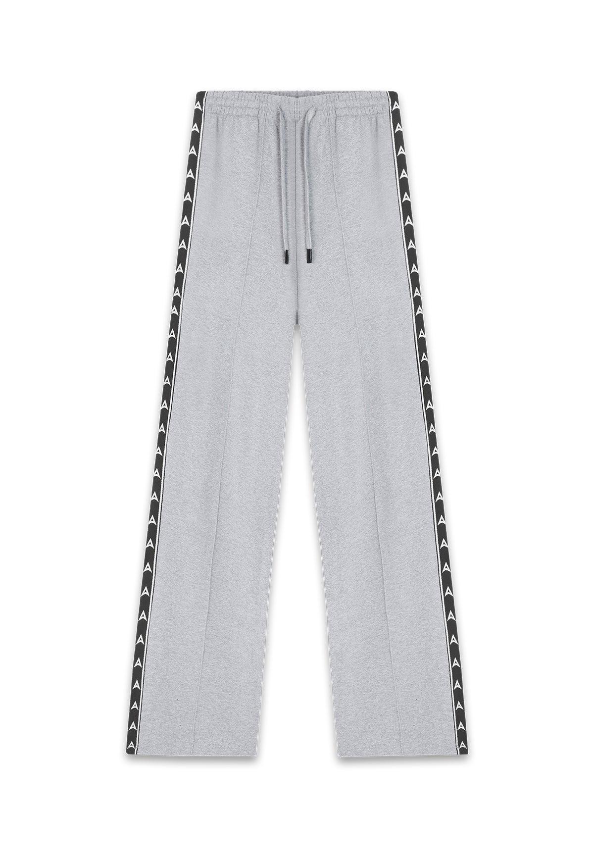 Women's Taped Straight Leg Sweat Pants - Grey Marl - Image 5