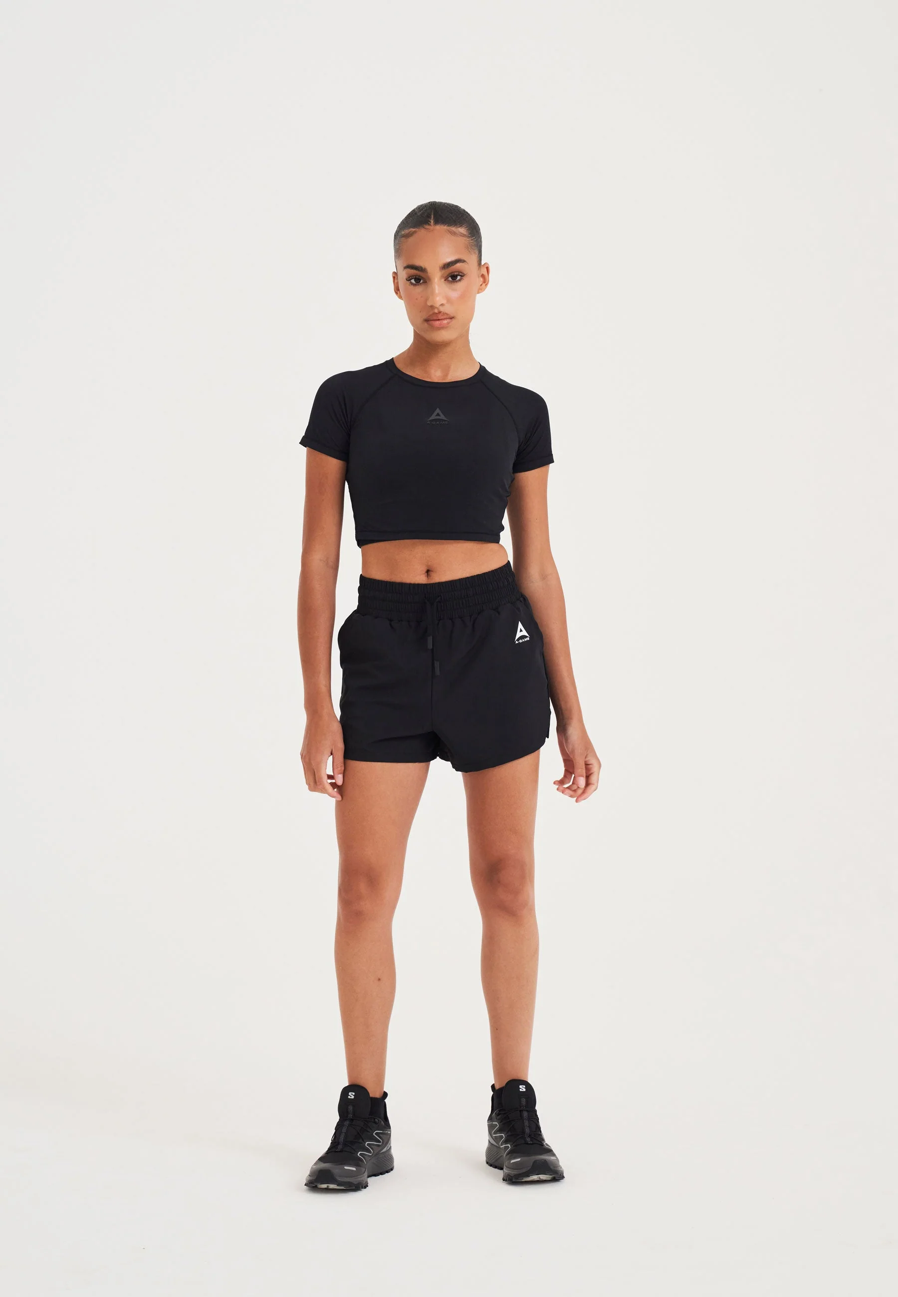 Women's Training Runner Shorts - Black - Image 4