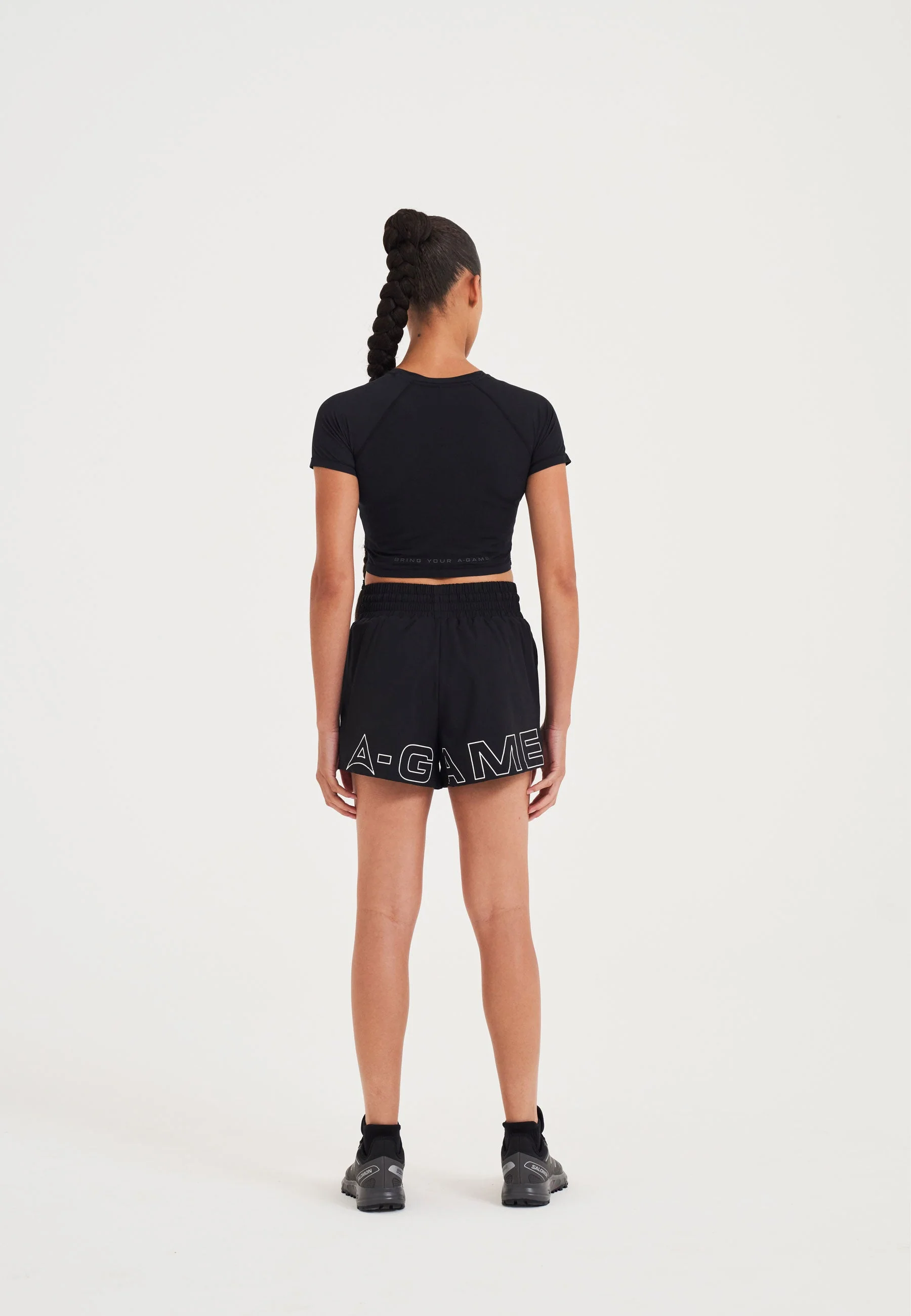 Women's Training Runner Shorts - Black - Image 5