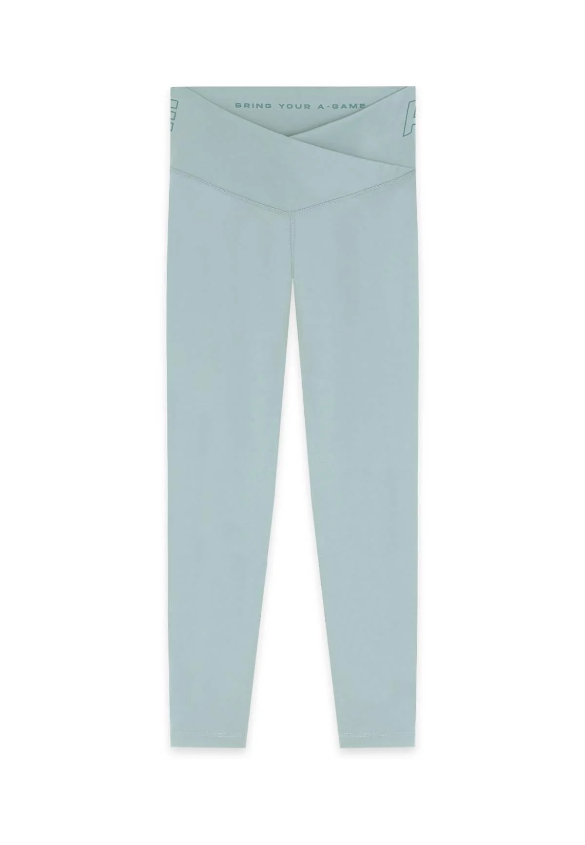 Women's Wrapped Yoga Leggings - Sage Green - Image 5