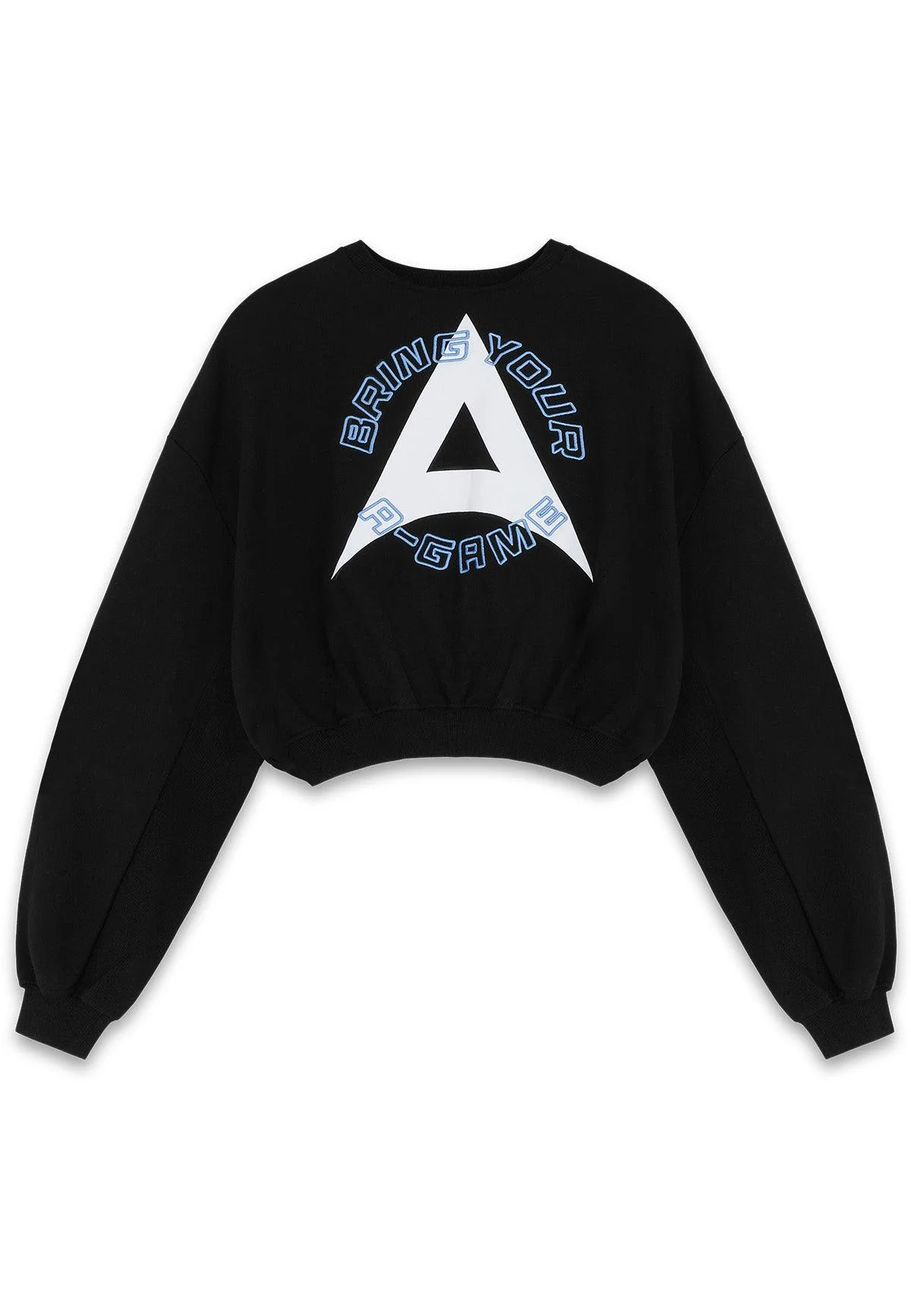 Women's Cropped Sweatshirt - Black - Image 6