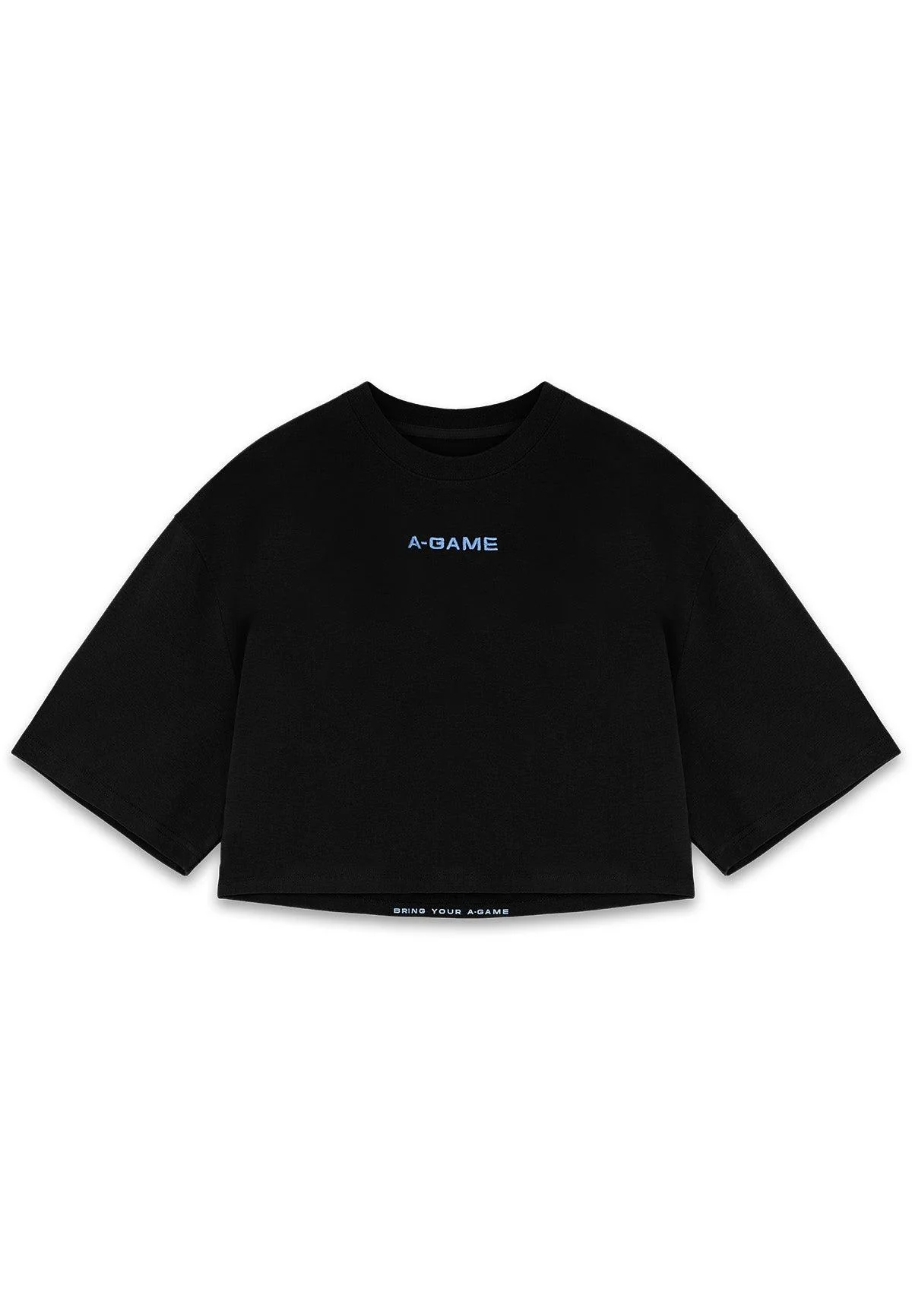 Women's Relaxed Cropped T-Shirt - Black - Image 5