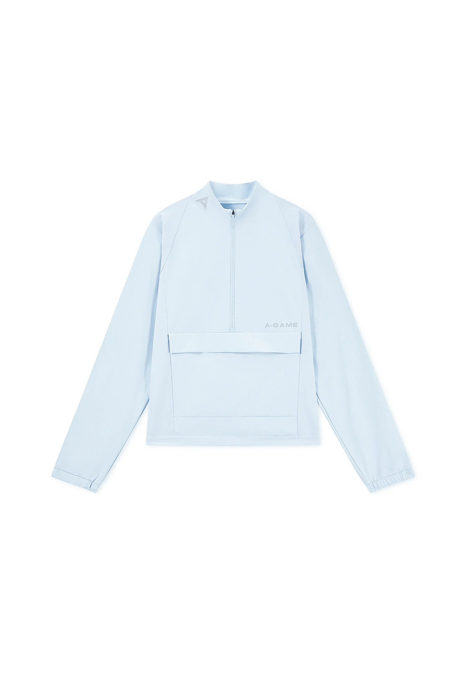 Women's Half Zip Pullover Jacket - Pale Blue - Image 10