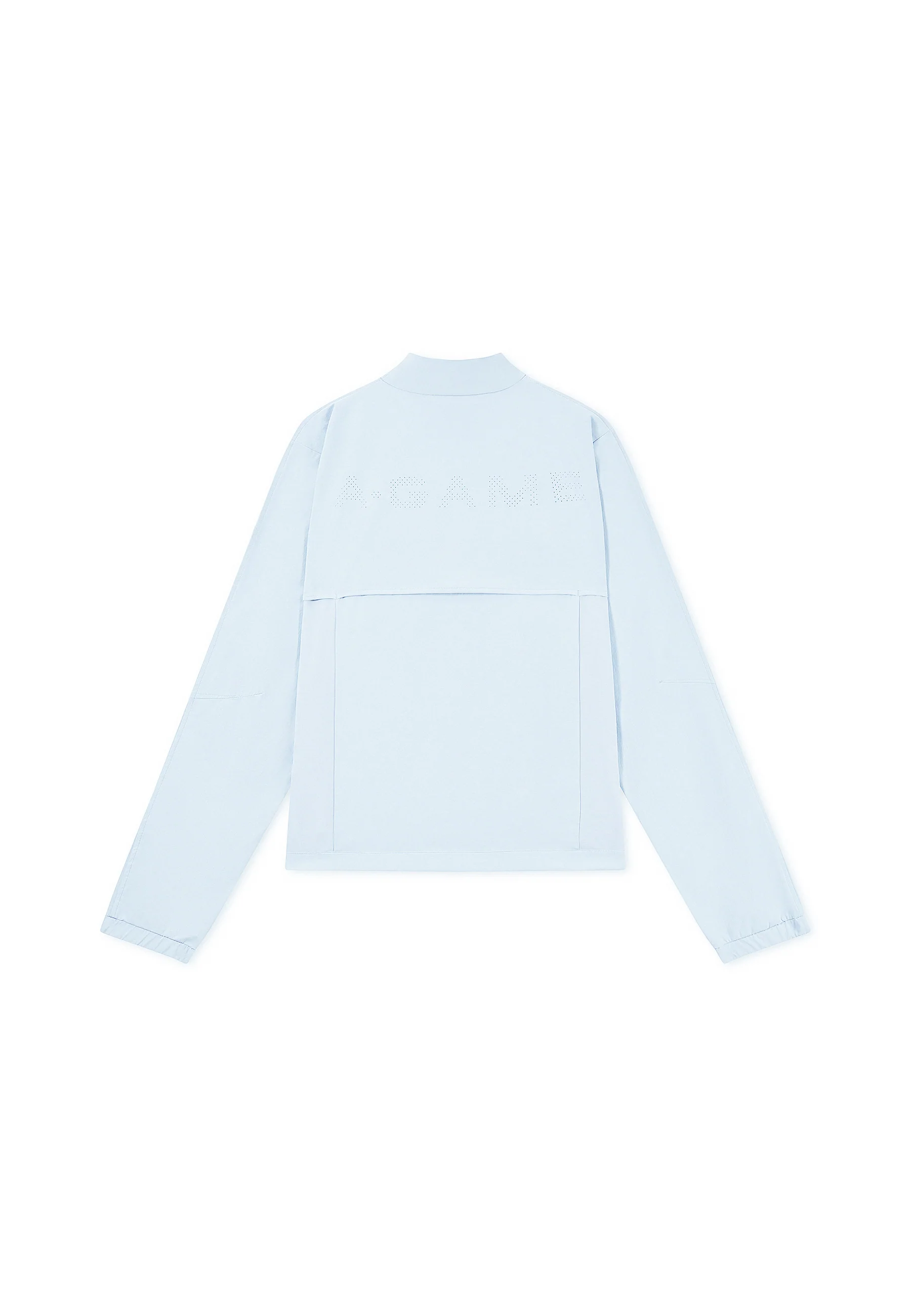 Women's Half Zip Pullover Jacket - Pale Blue - Image 11
