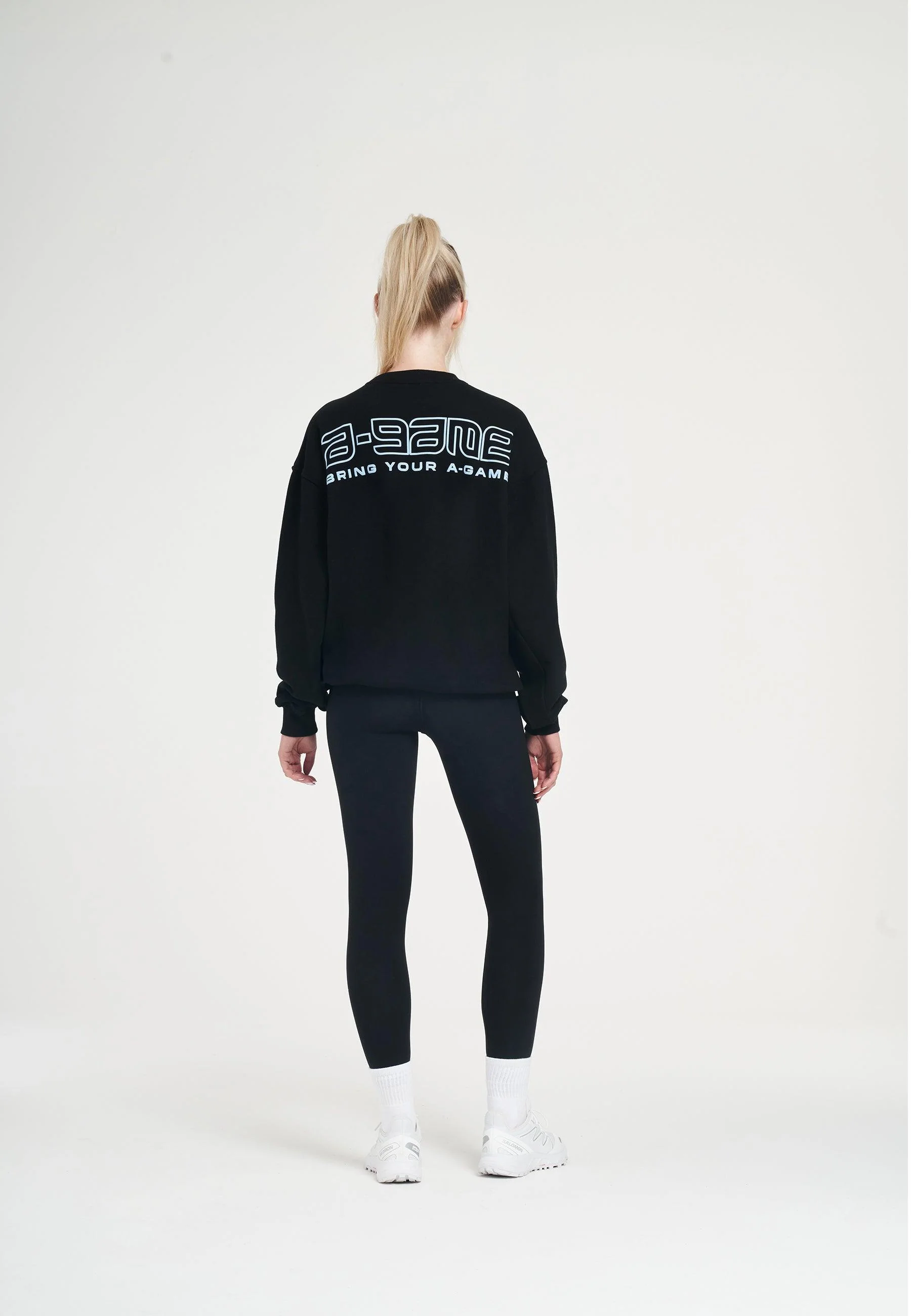 Women's Graphic Sweatshirt - Black - Image 4
