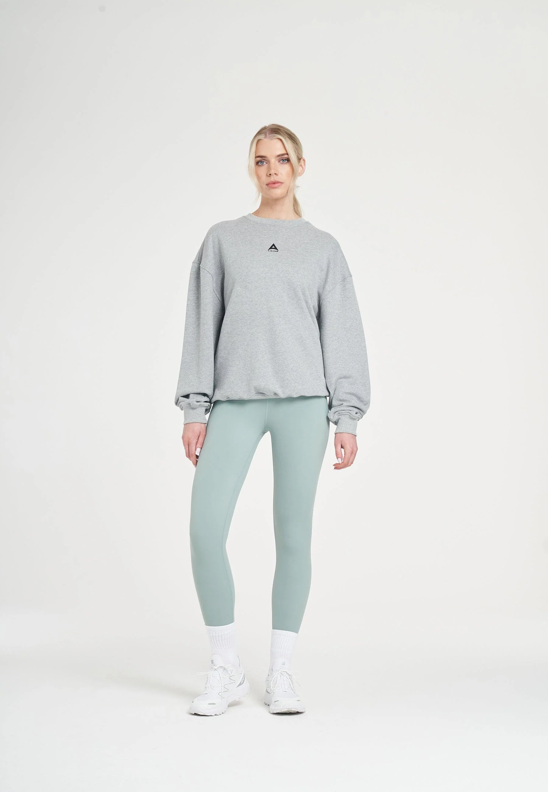 Women's Graphic Sweatshirt - Grey Marl - Image 3