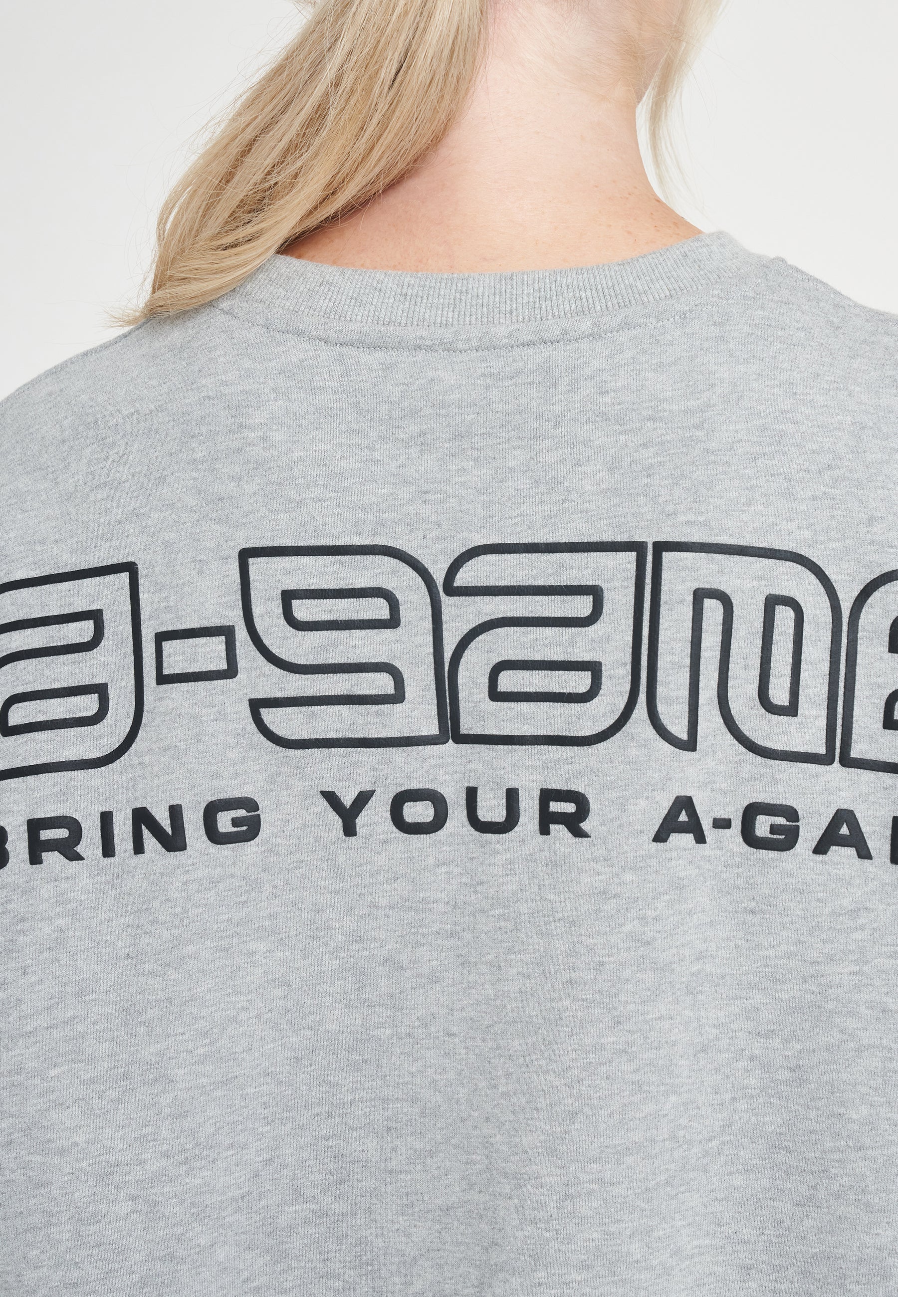Women's Graphic Sweatshirt - Grey Marl - Image 4