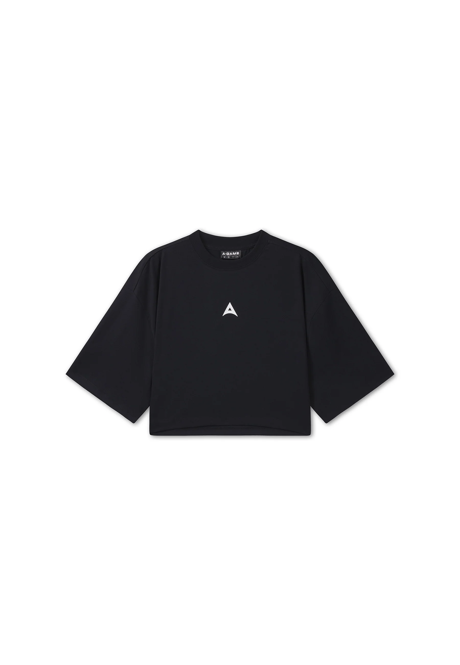 Women's Cropped Graphic T-Shirt - Black - Image 7