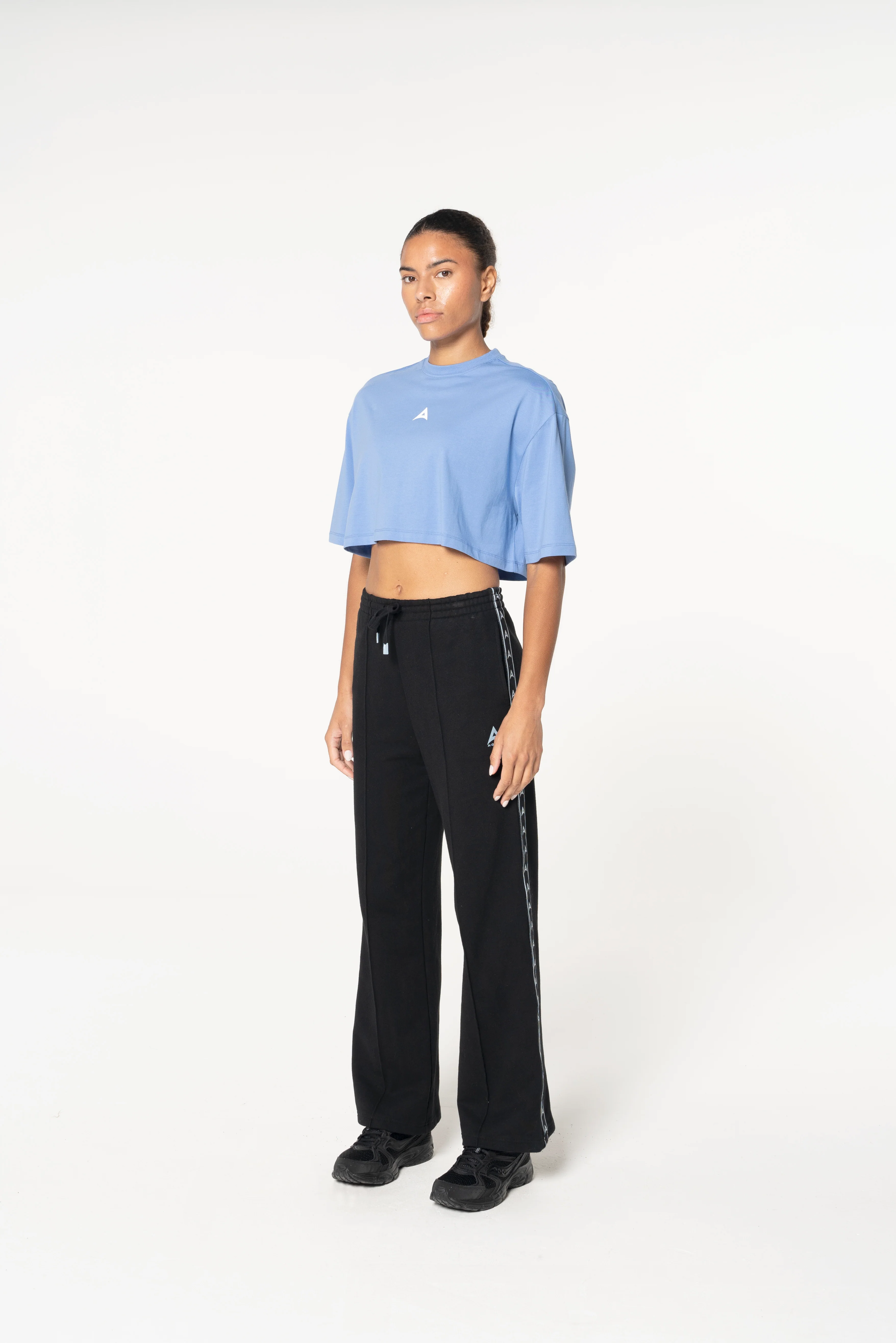 Women's Cropped Graphic T-Shirt - Cornflower - Image 4