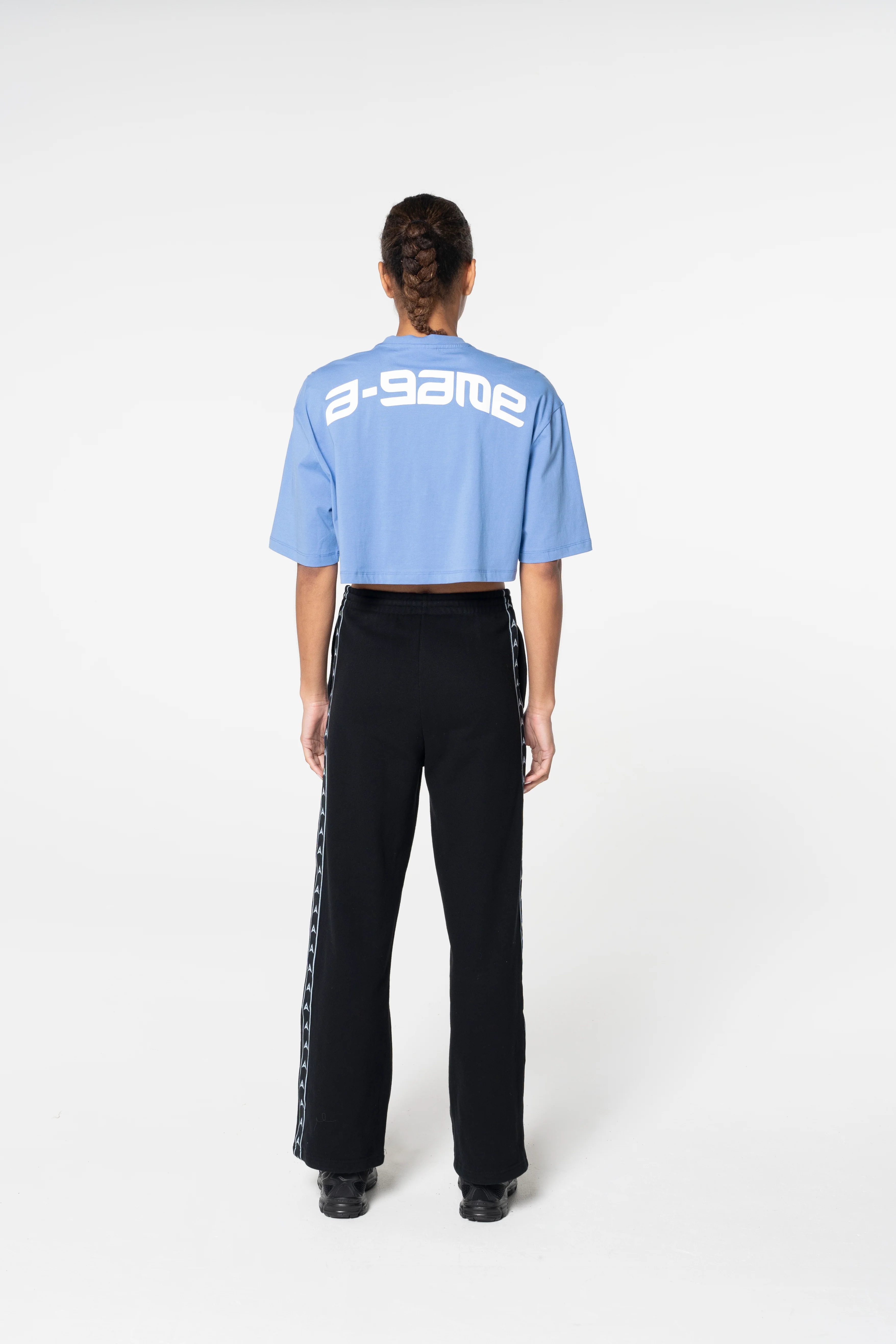 Women's Cropped Graphic T-Shirt - Cornflower - Image 6