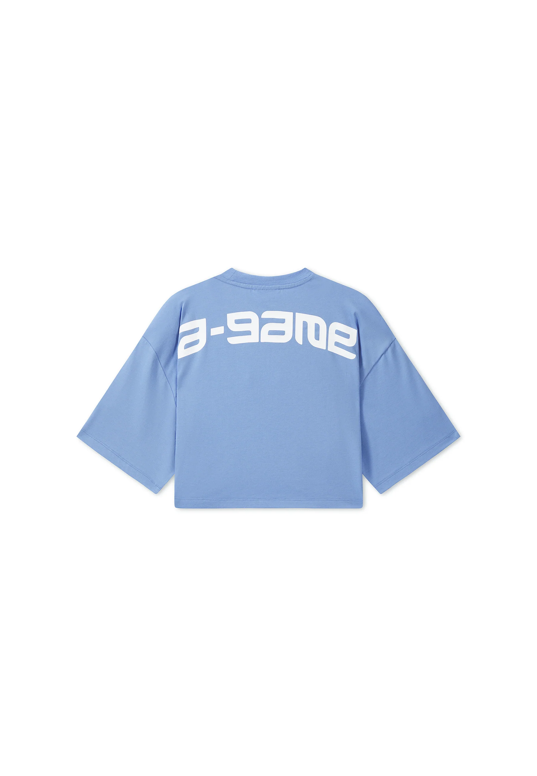 Women's Cropped Graphic T-Shirt - Cornflower - Image 8