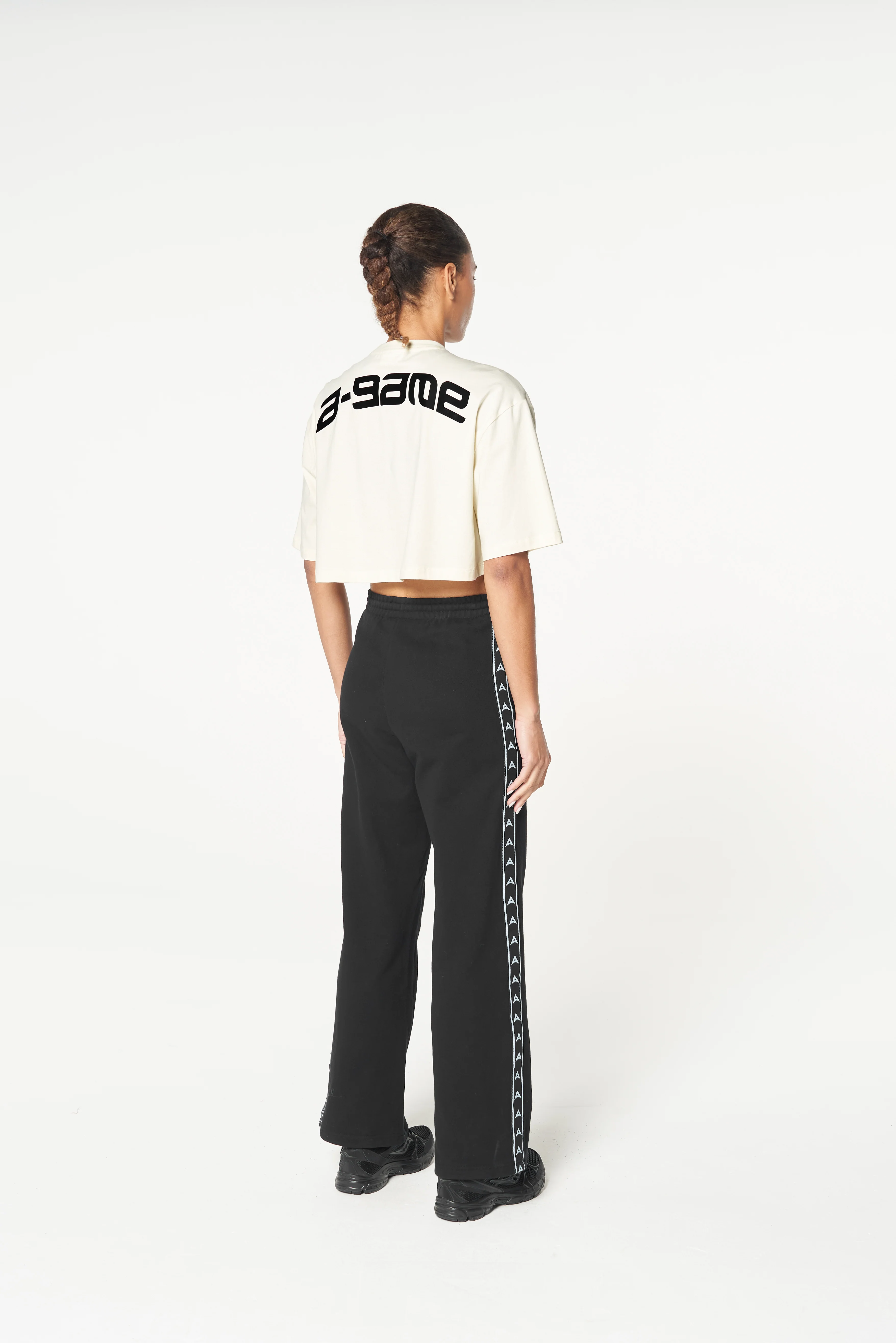 Women's Cropped Graphic T-Shirt - Ecru - Image 6