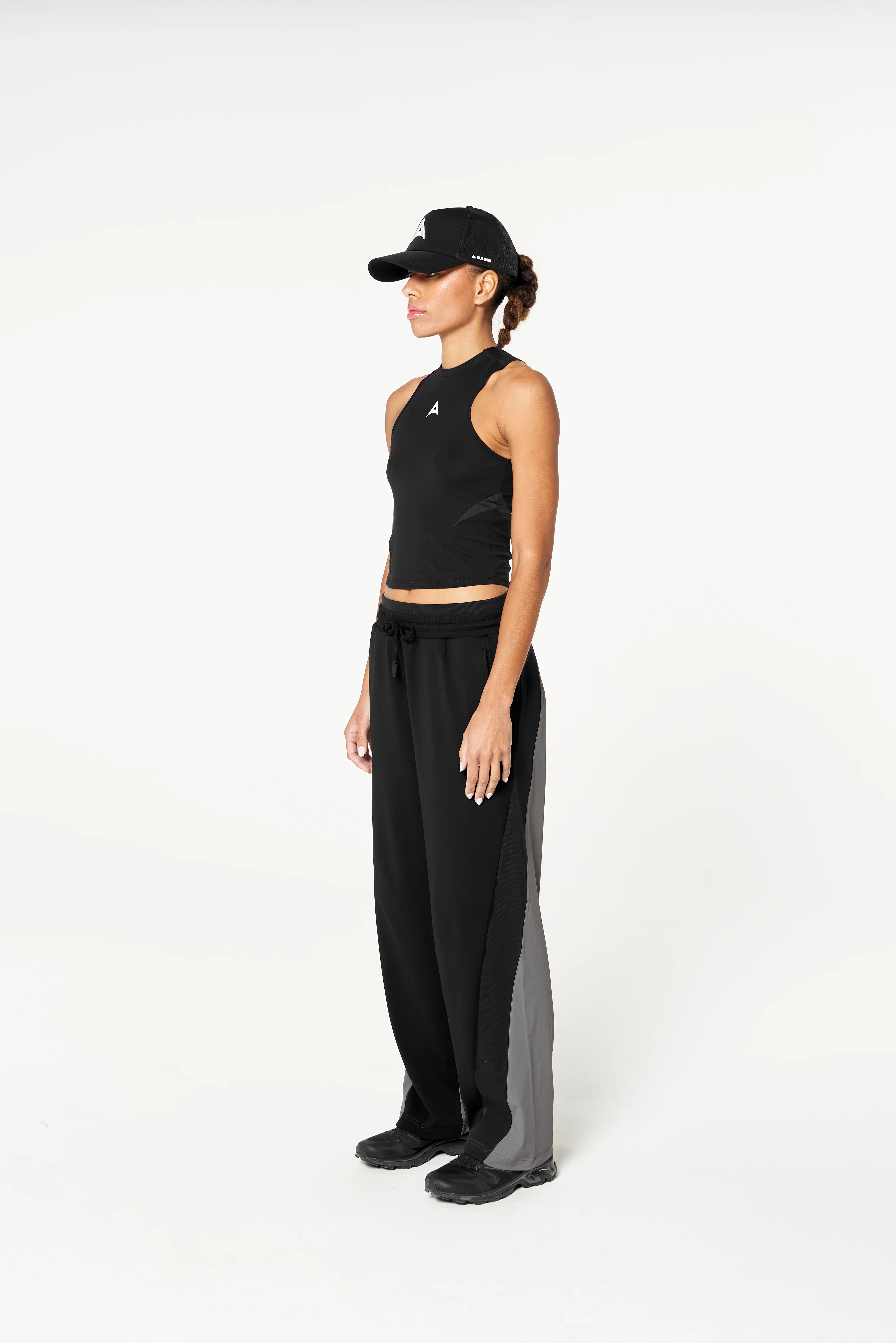 Women's Fitted High Neck Vest - Black - Image 4