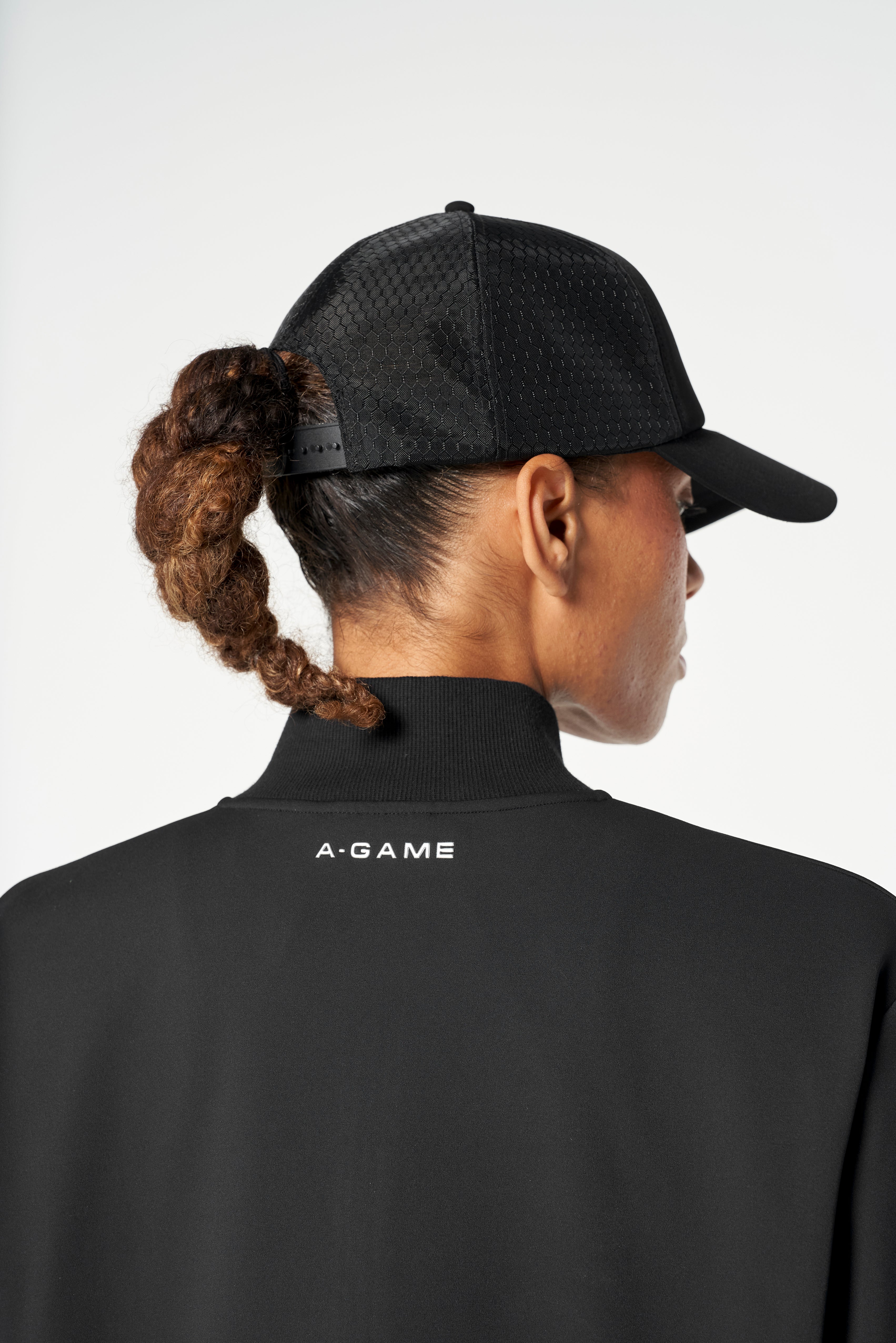 Women's Oversized Track Jacket - Black - Image 5