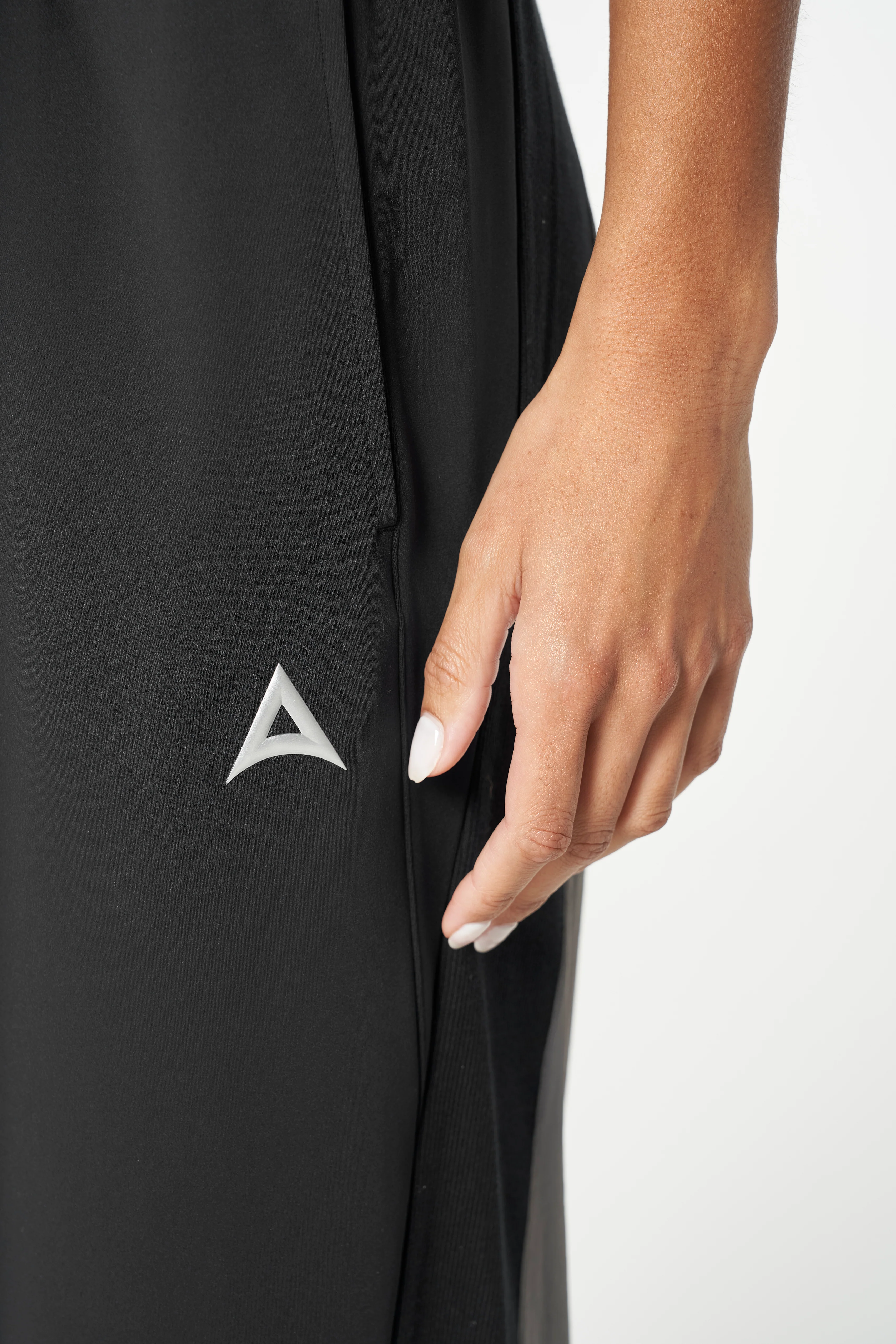 Women's Oversized Track Pants - Black - Image 3