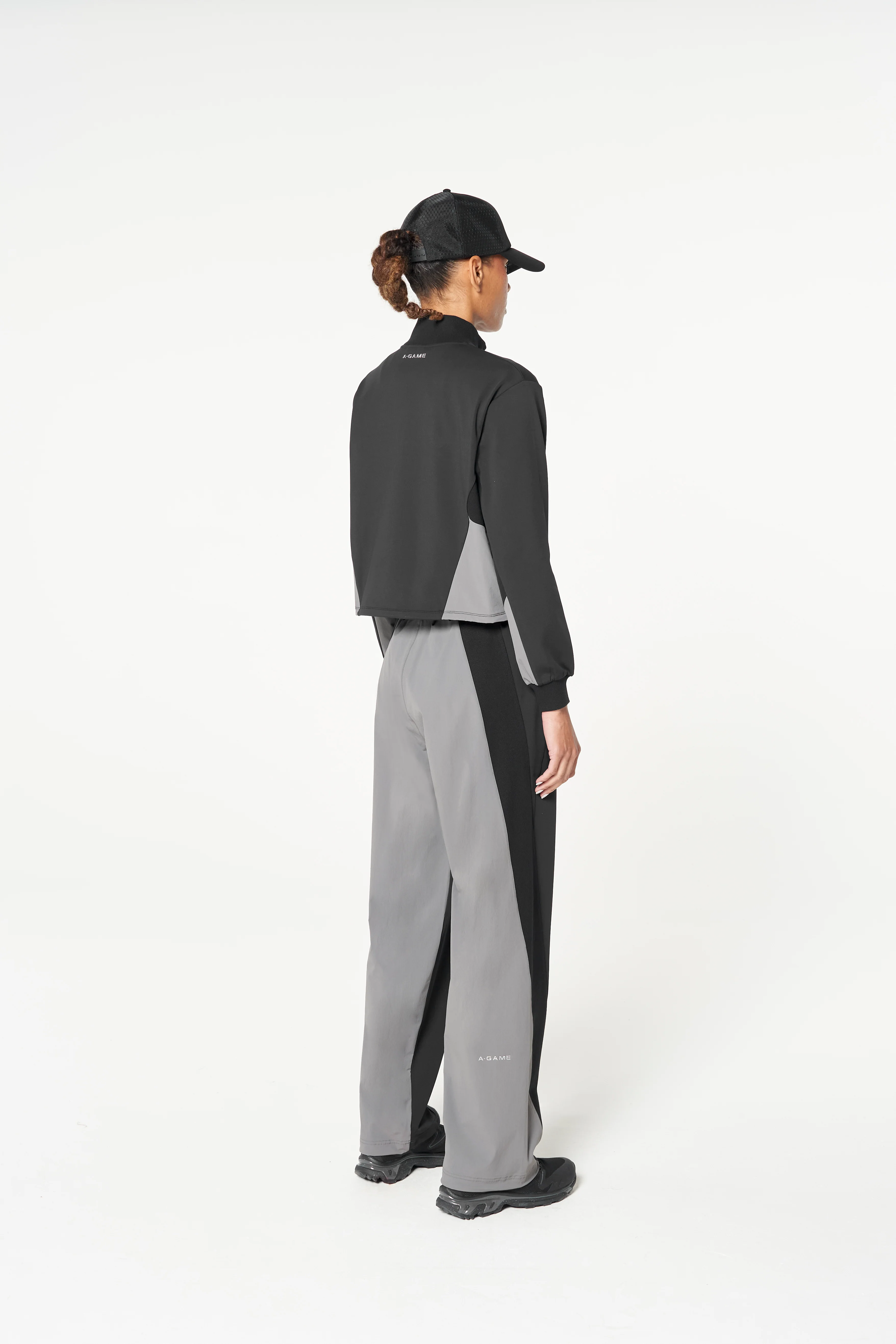 Women's Oversized Track Pants - Black - Image 6