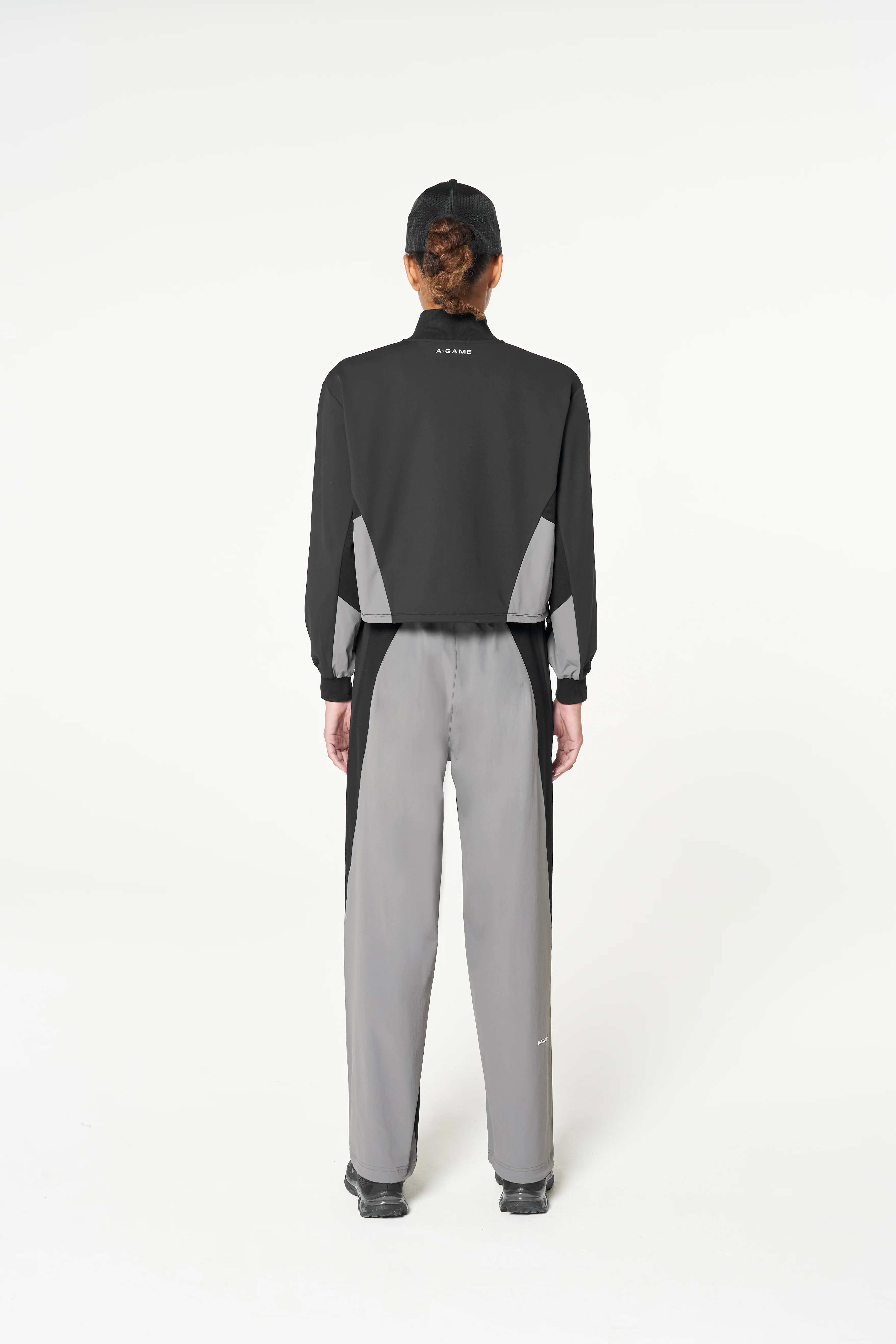 Women's Oversized Track Pants - Black - Image 7