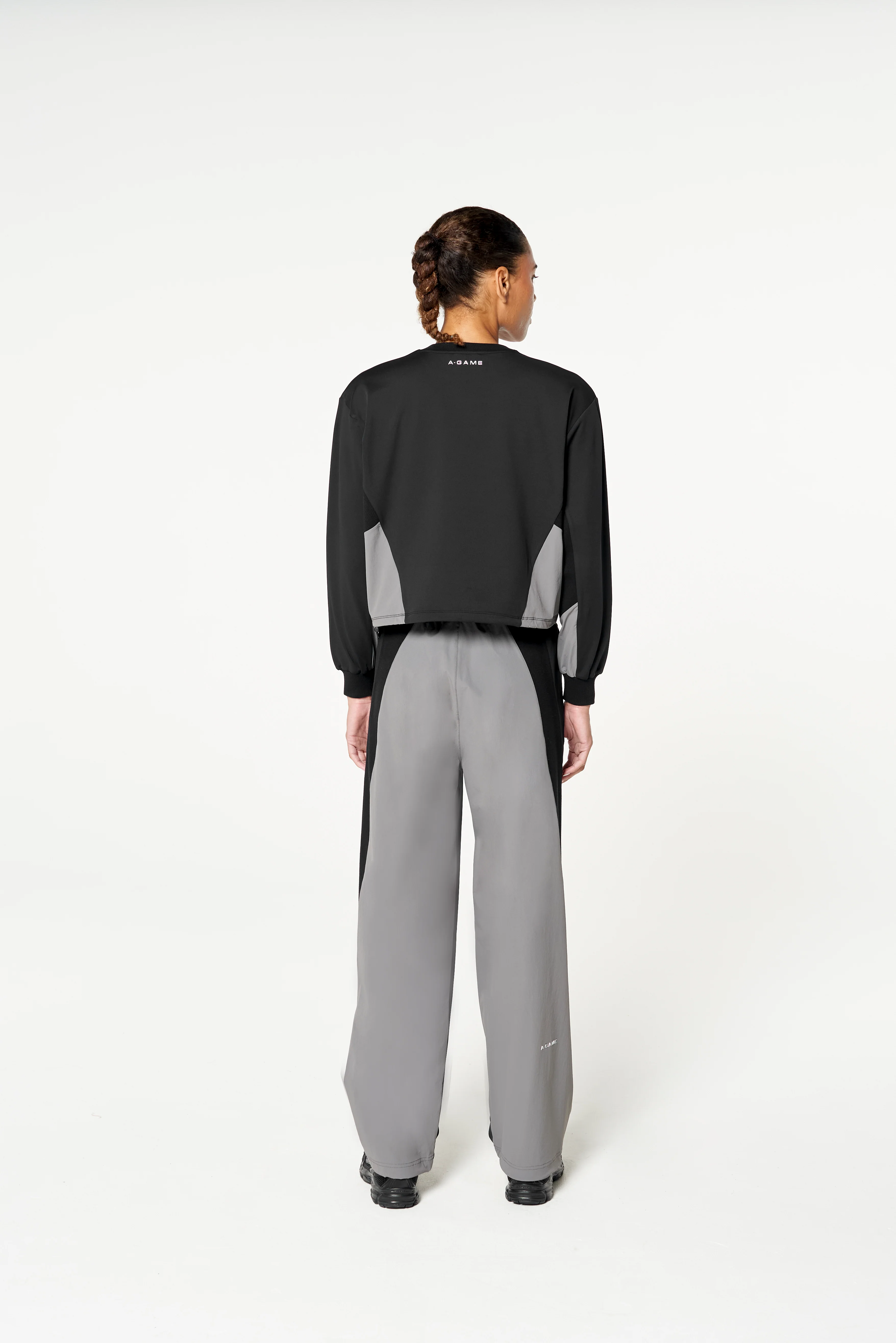 Women's Oversized Track Sweater - Black - Image 9