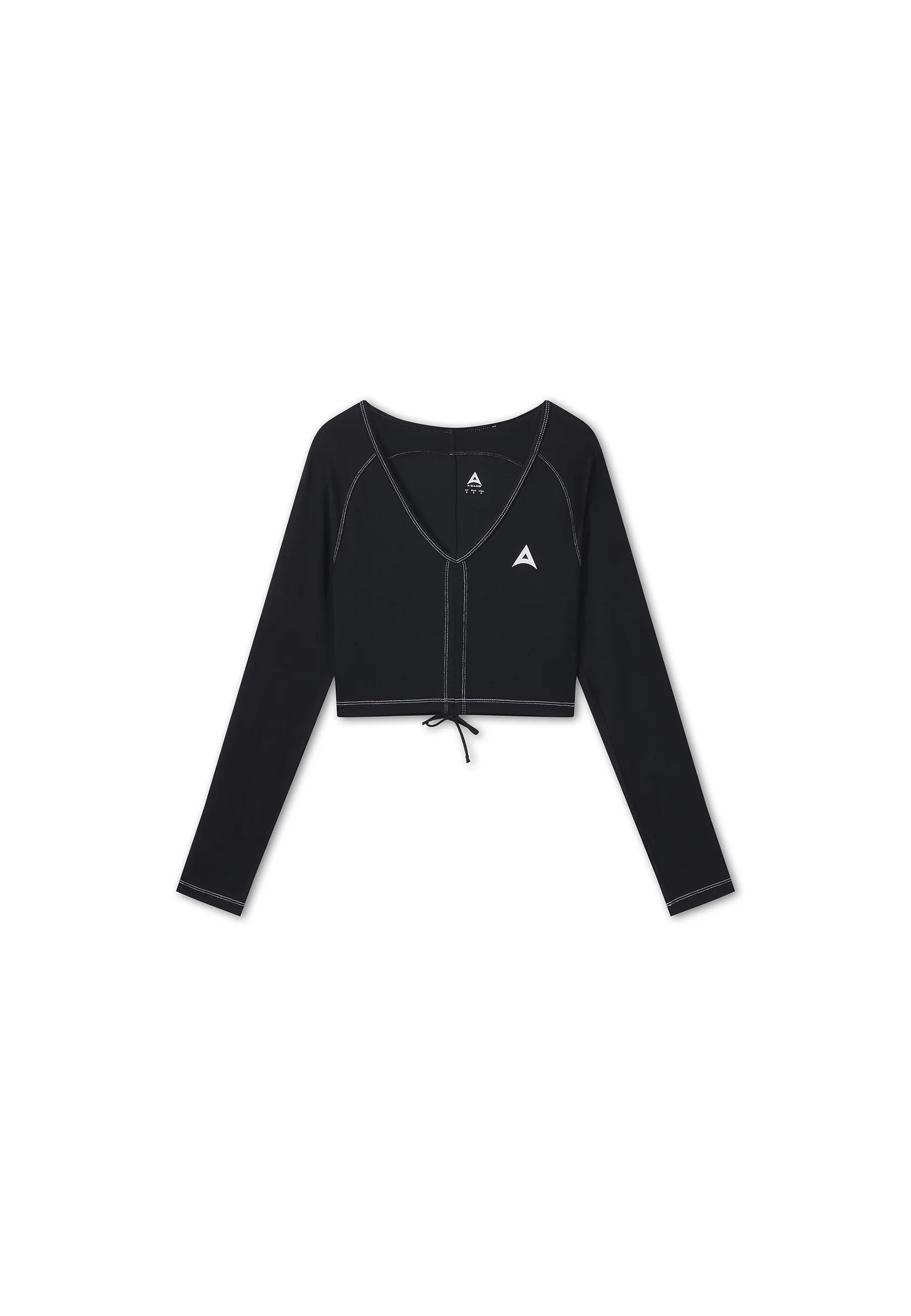 Women's Ruched Front Long Sleeve - Black - Image 7