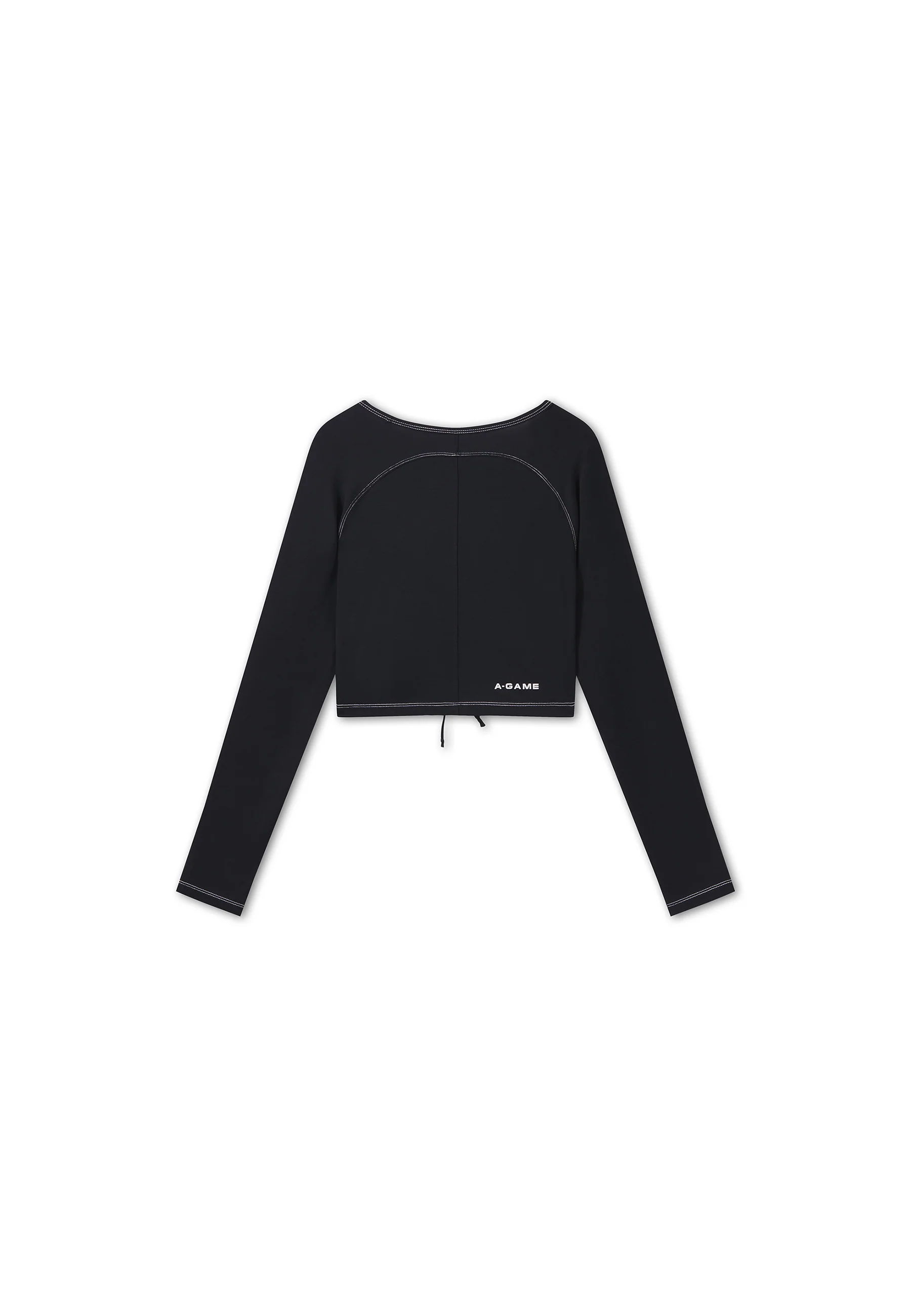 Women's Ruched Front Long Sleeve - Black - Image 8