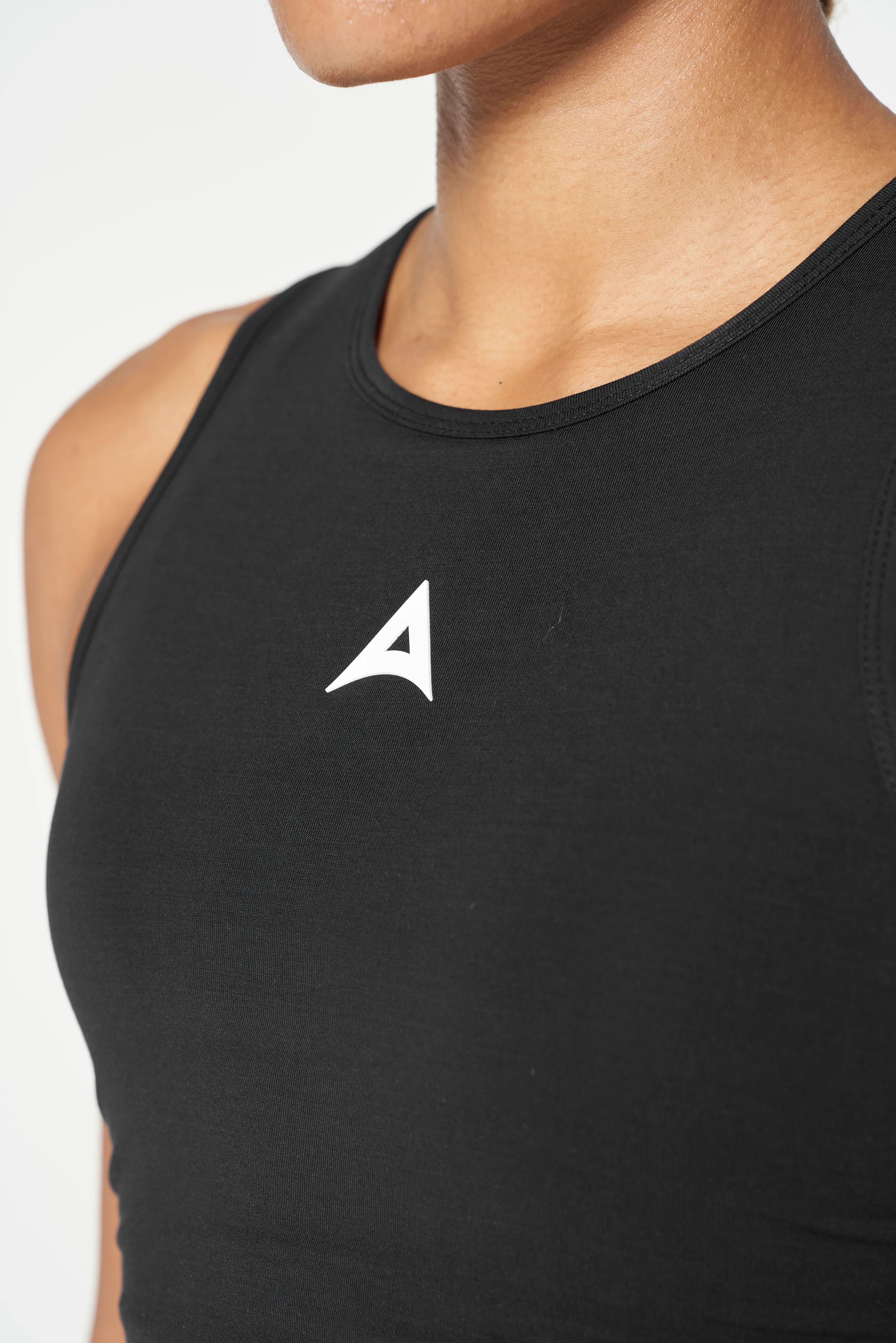 Women's Ruched Side Tank - Black - Image 3