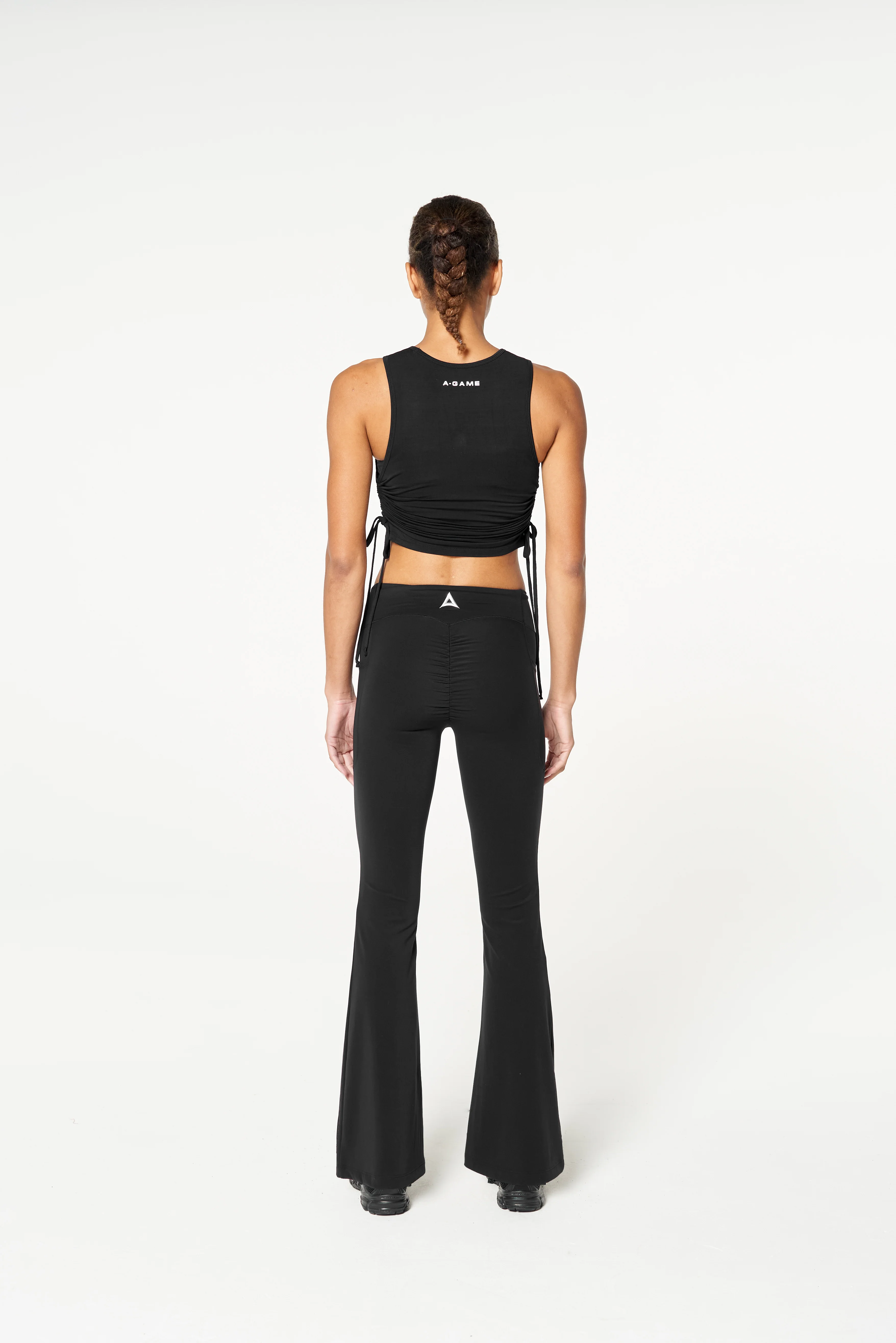 Women's Ruched Side Tank - Black - Image 7
