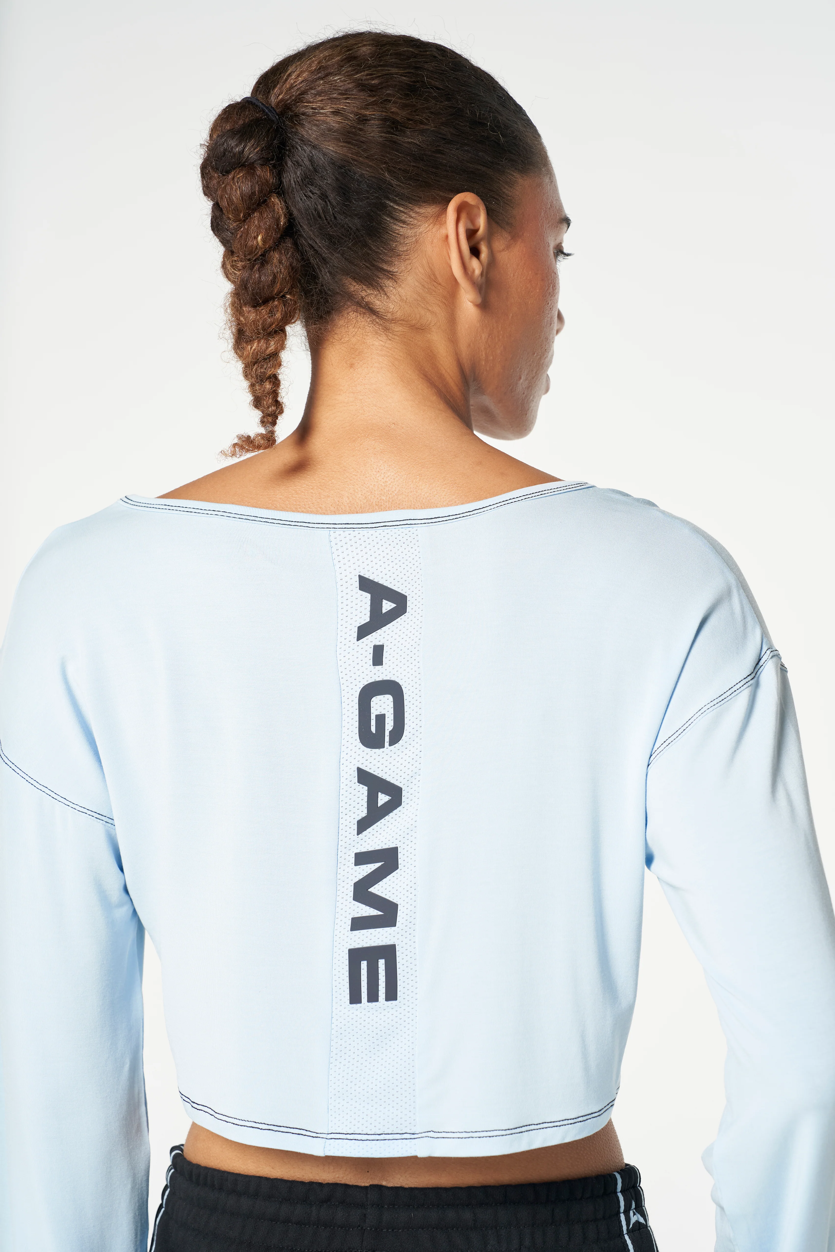 Women's Wide Sleeve Sweater - Pale Blue - Image 2