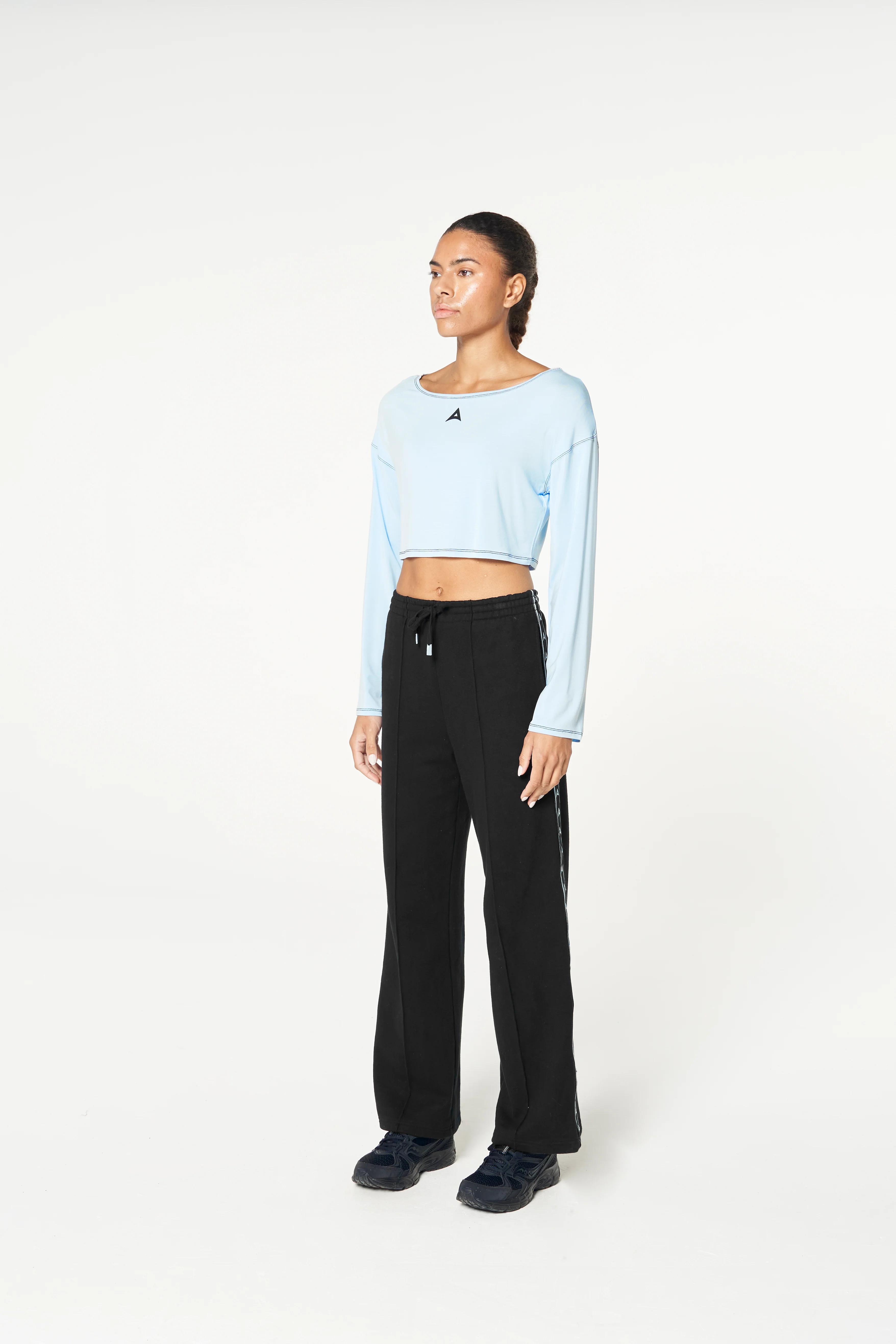 Women's Wide Sleeve Sweater - Pale Blue - Image 4