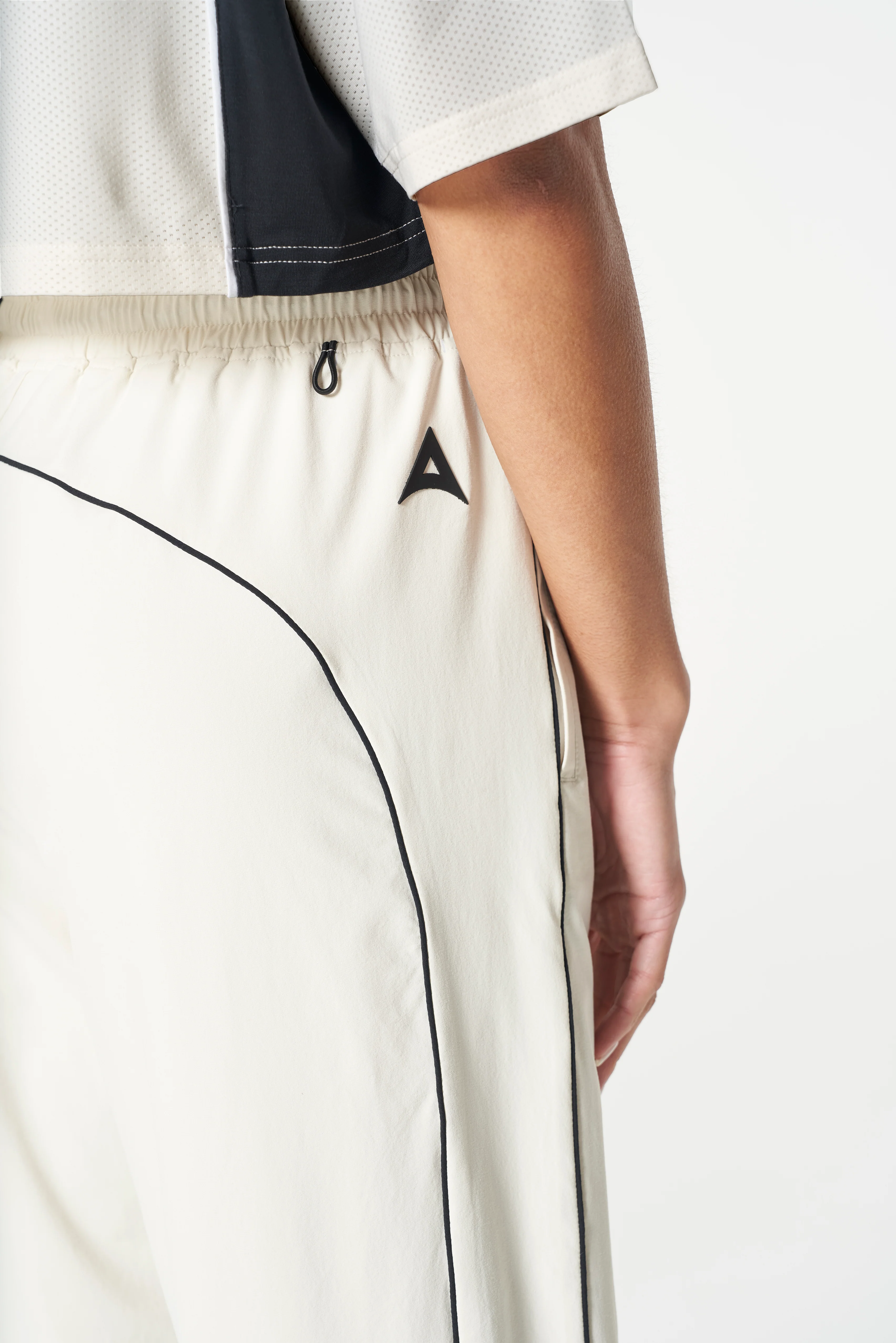 Women's Woven Joggers - Ecru - Image 4