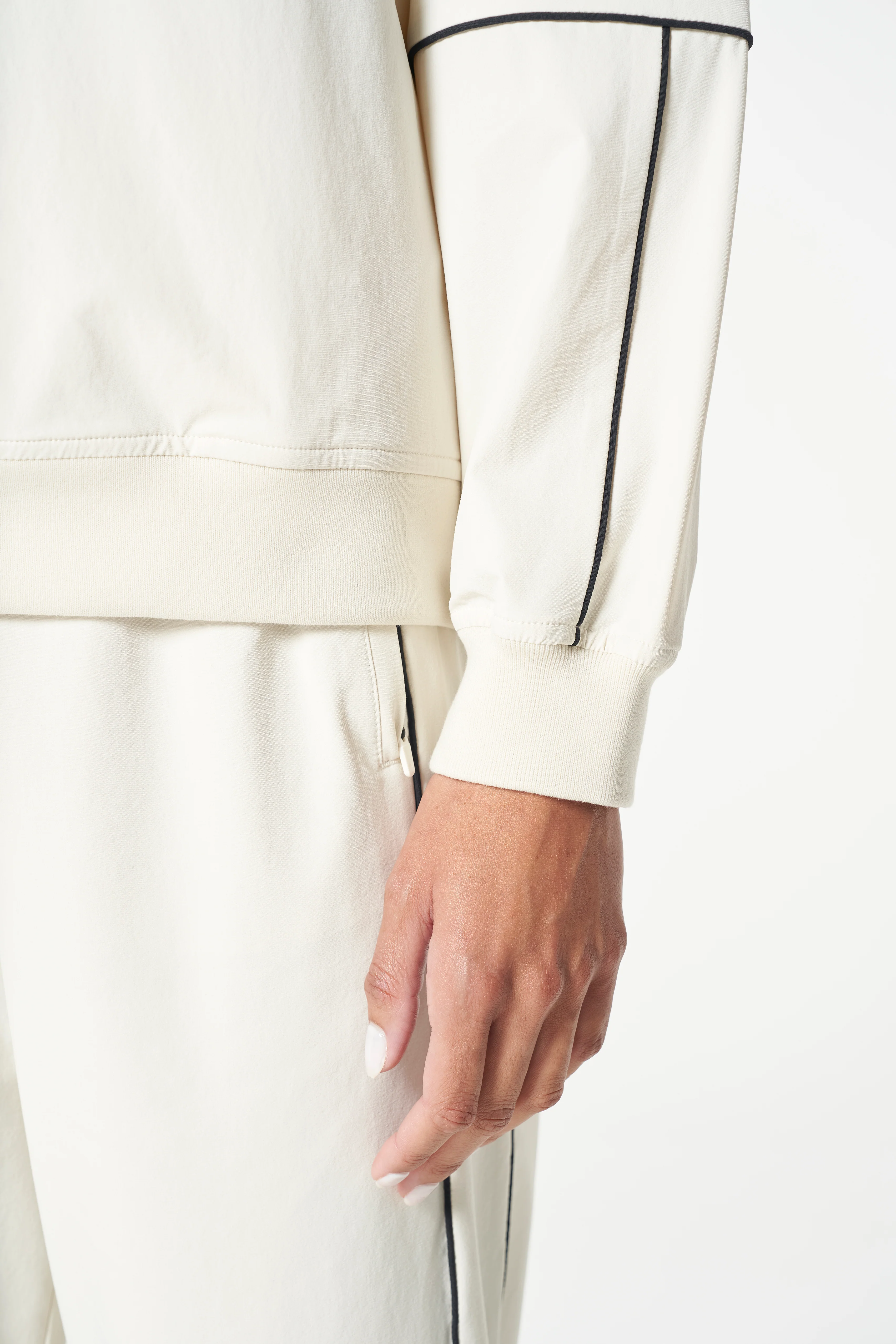 Women's Woven Pullover - Ecru - Image 2