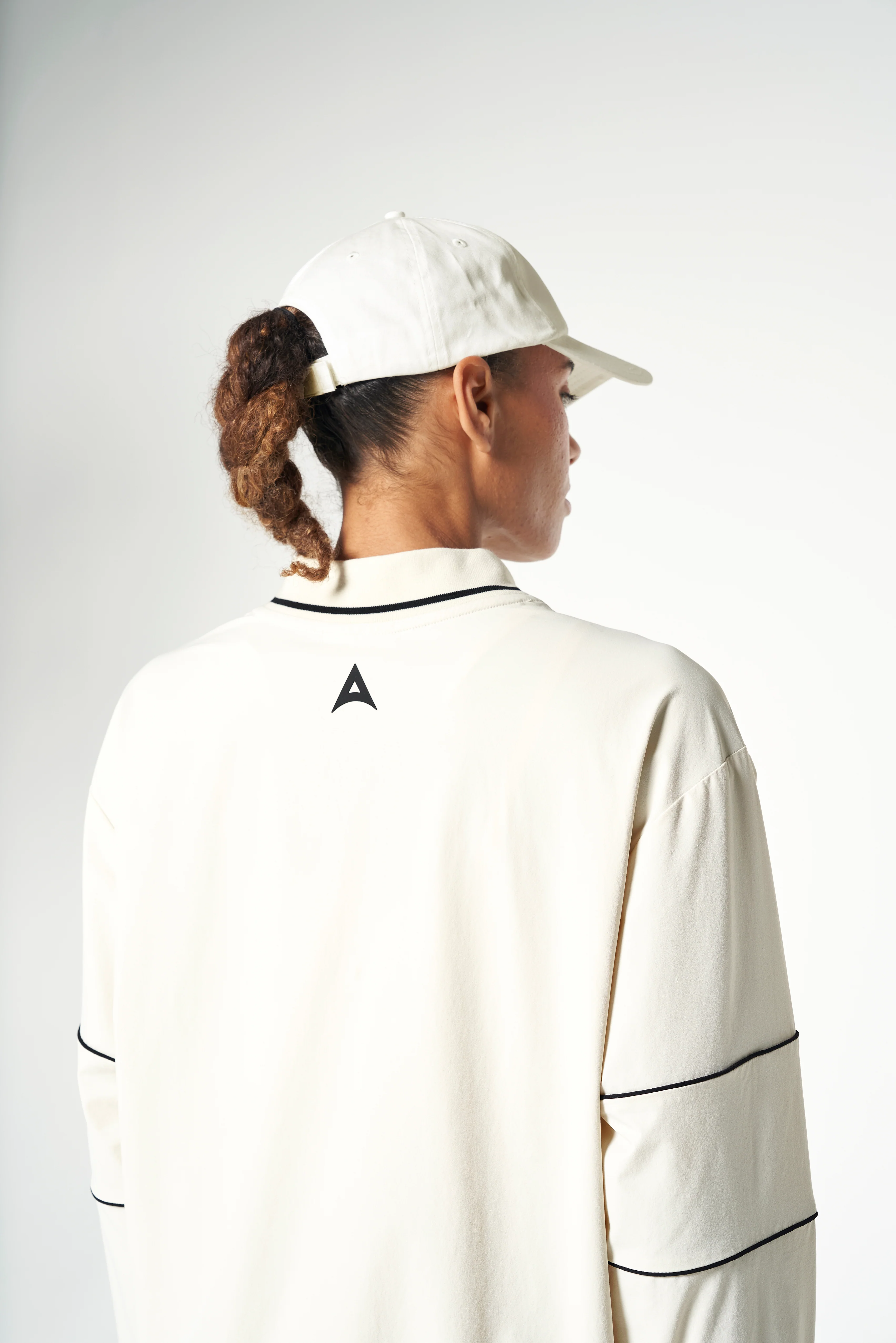 Women's Woven Pullover - Ecru - Image 4
