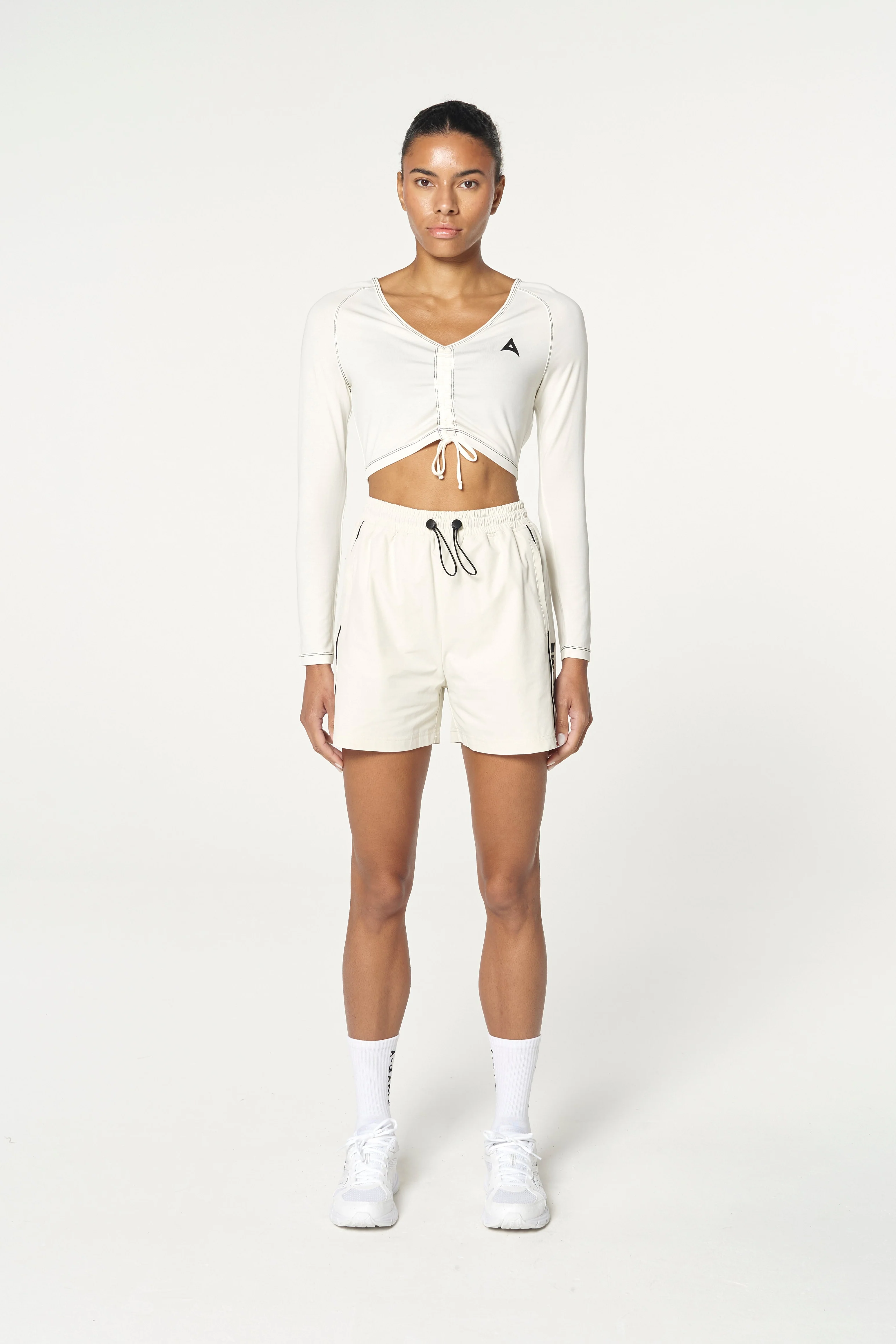Women's Woven Shorts - Ecru