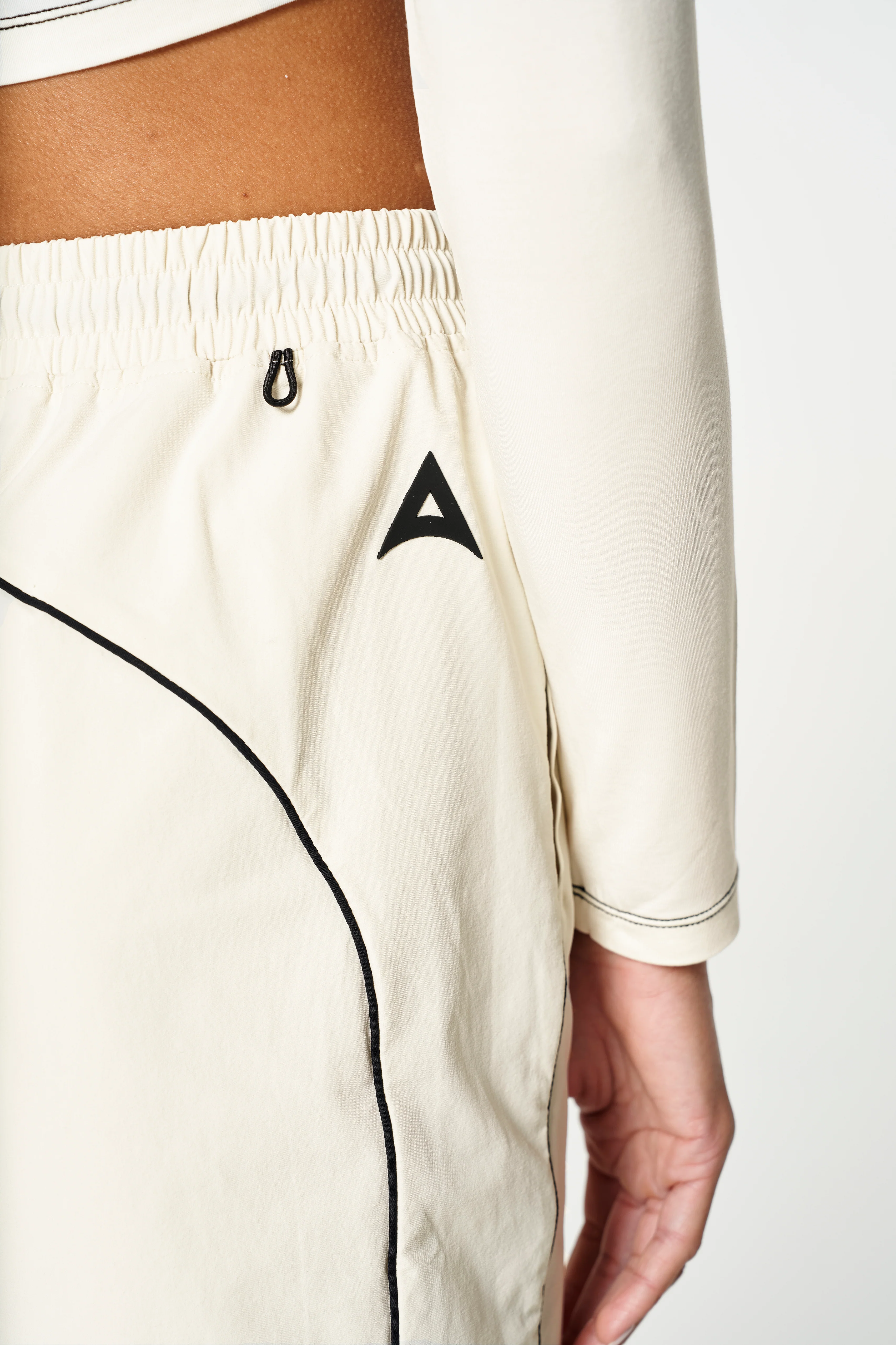 Women's Woven Shorts - Ecru - Image 5