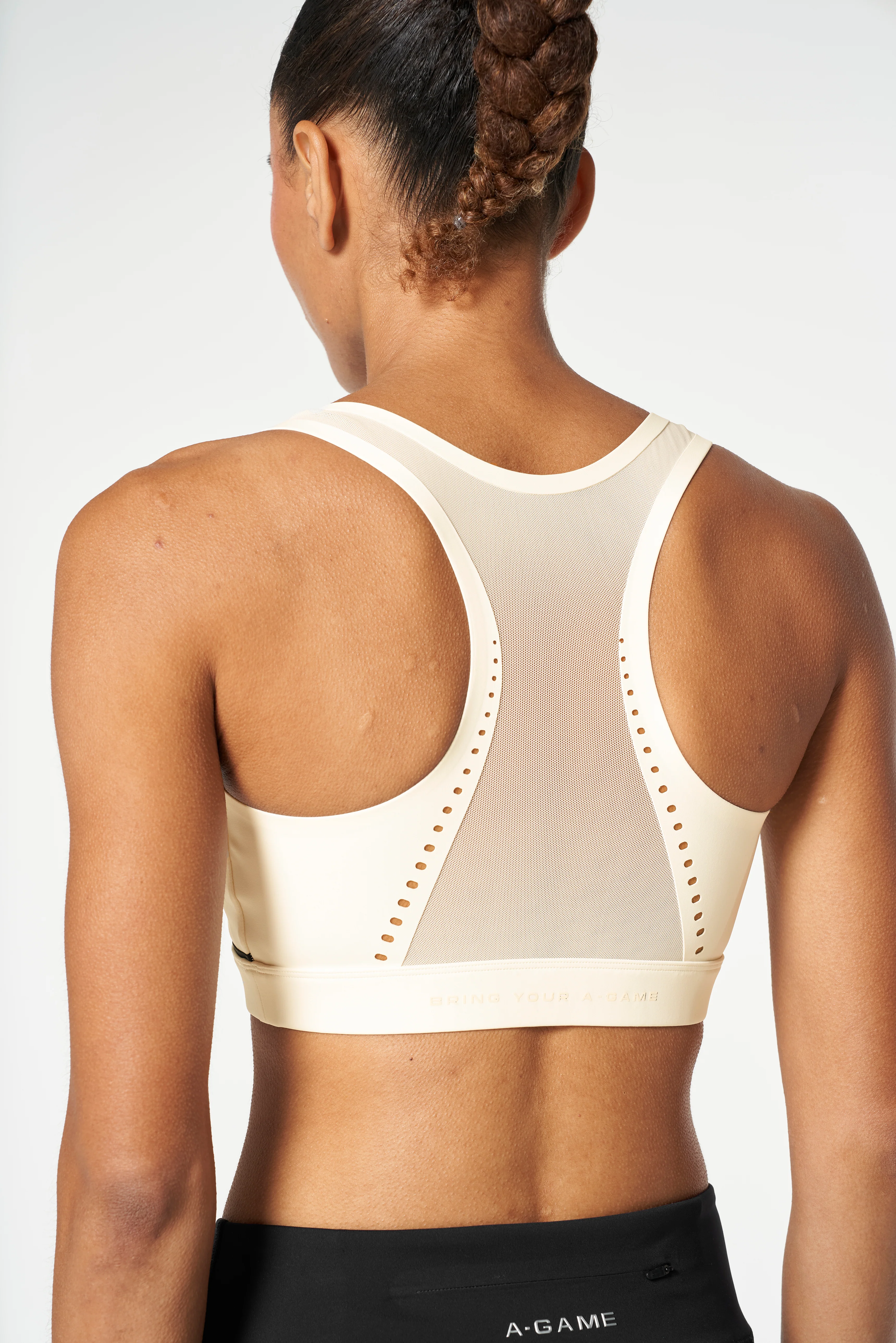 Women's Light Support Sports Bra - Ecru - Image 2